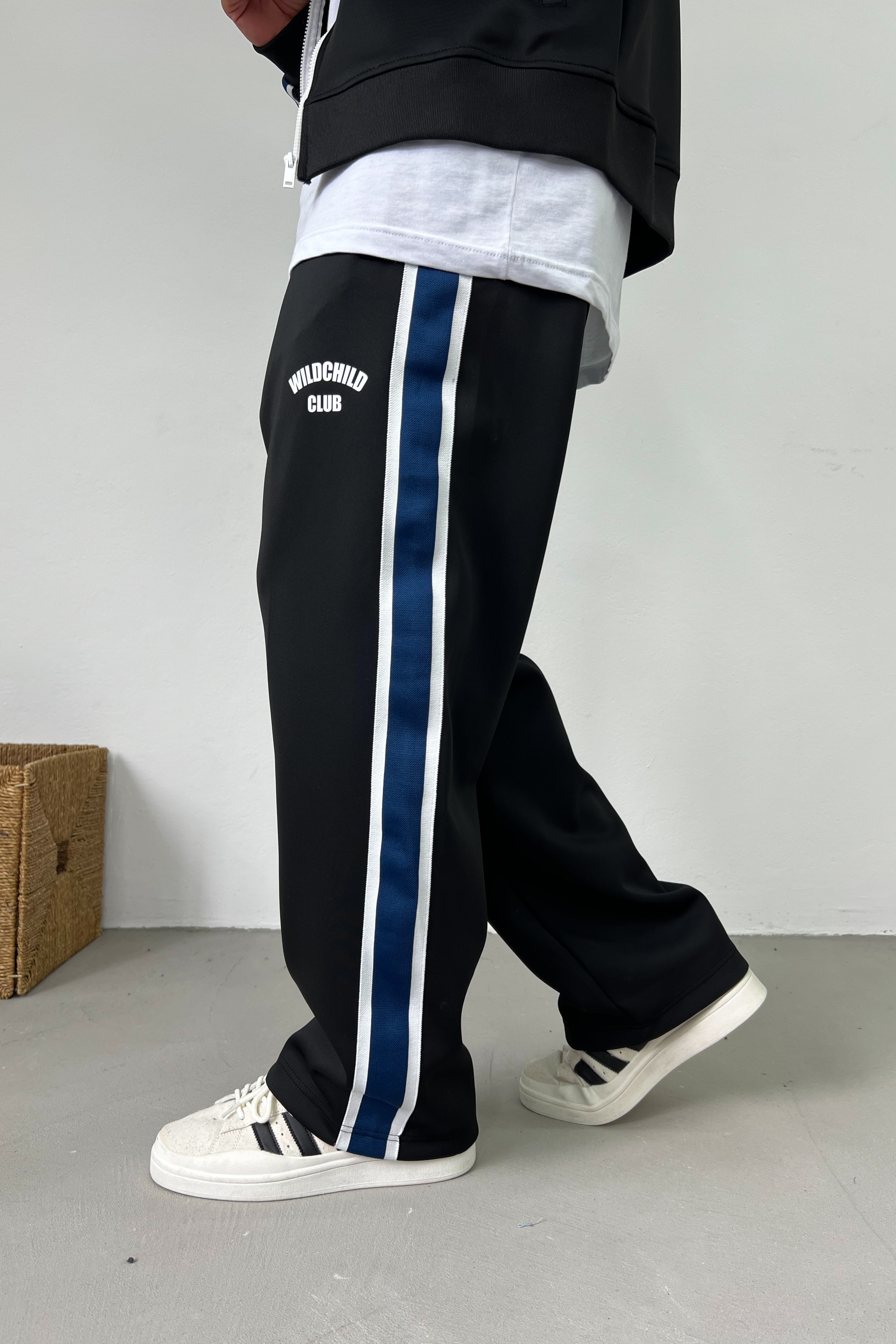 WildChild Club Baskılı Scuba Kumaş Oversize Eşofman Takım B90-02