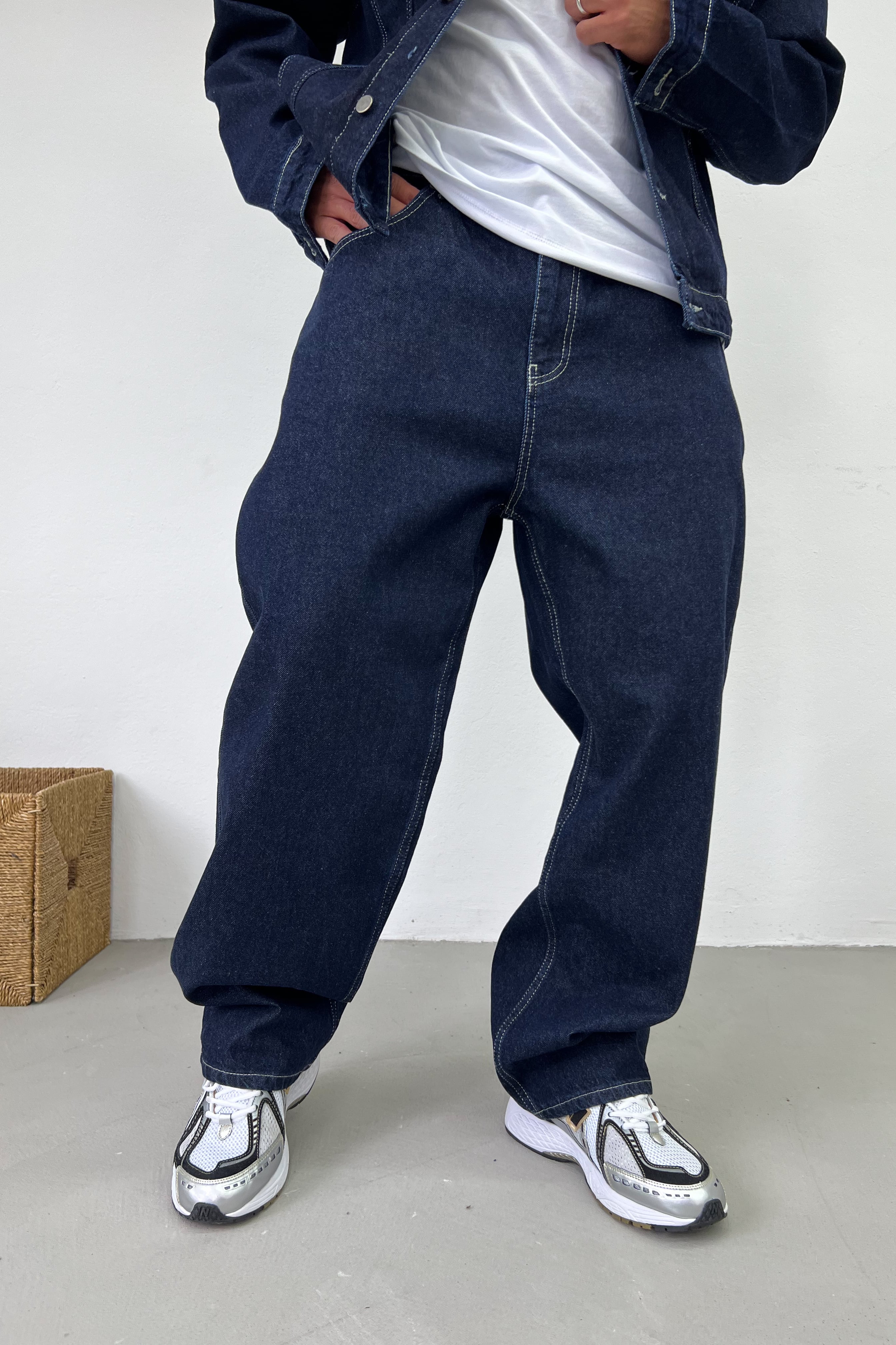 Mavi Basic Oversize Kot Takım B60-05