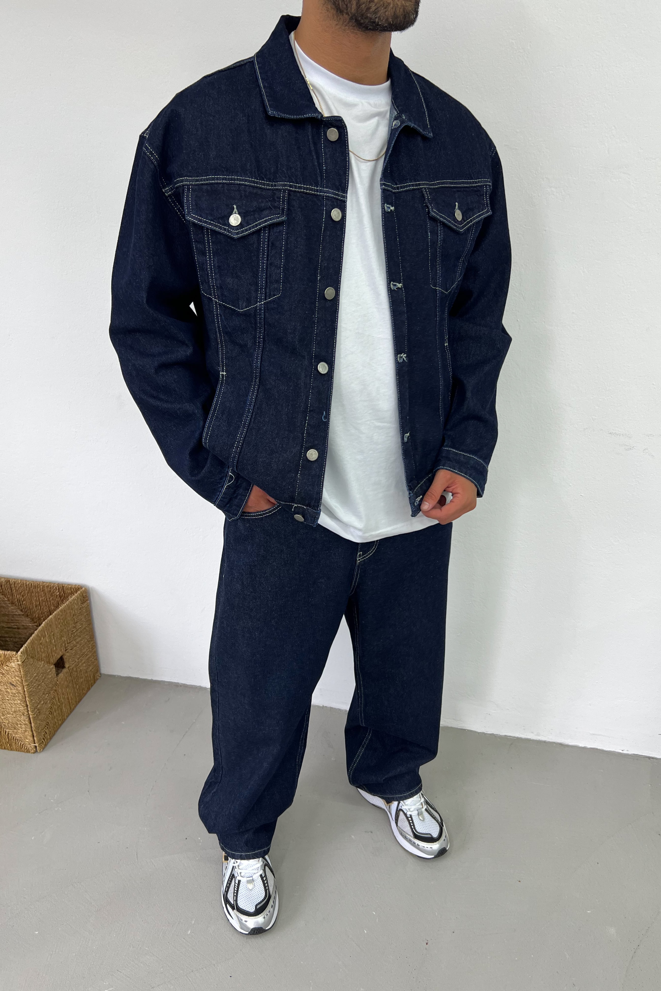 Mavi Basic Oversize Kot Takım B60-05