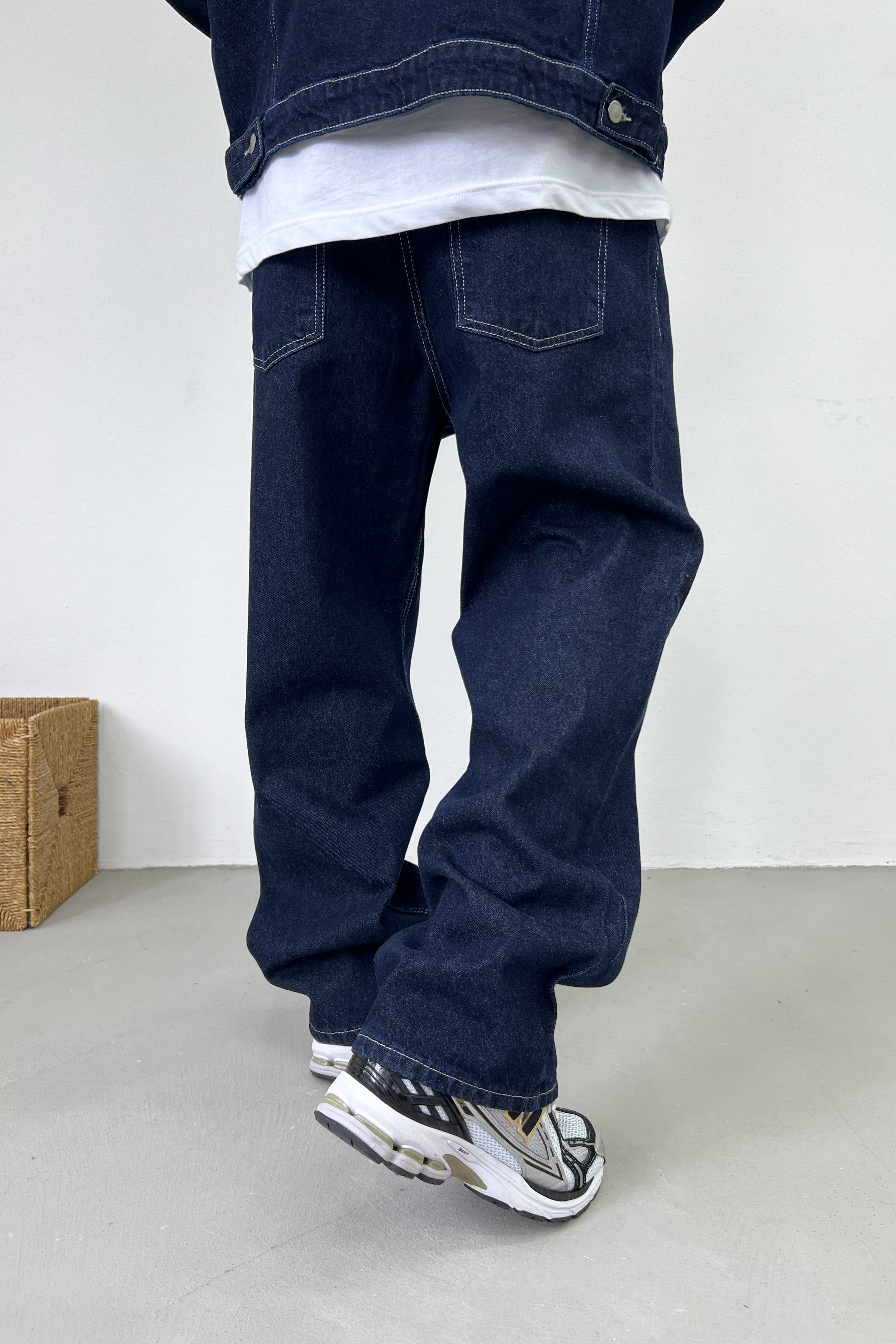 Mavi Basic Oversize Kot Takım B60-05