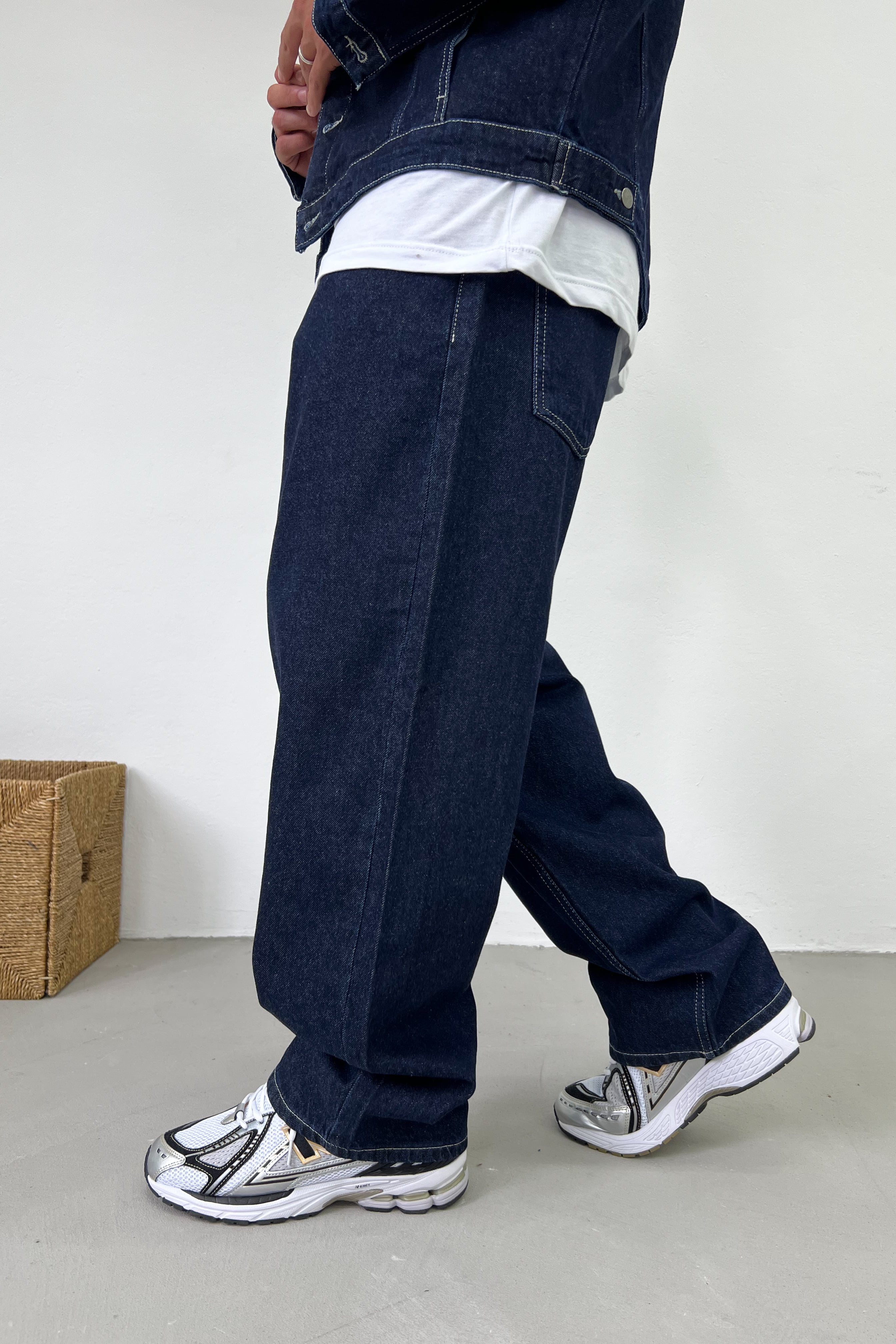 Mavi Basic Oversize Kot Takım B60-05