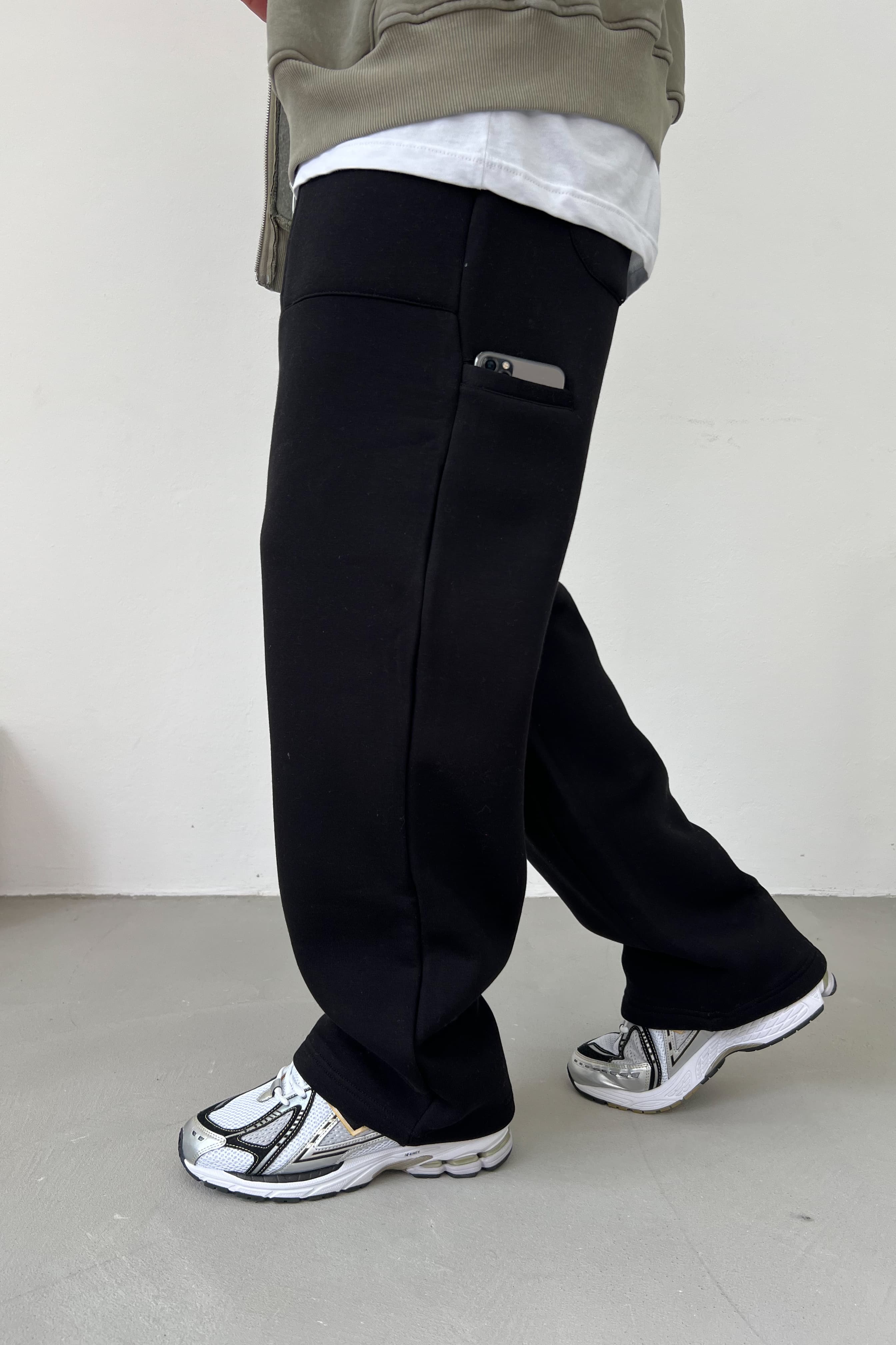 Özel Tasarım Baggy Eşofman B100-07 - Siyah