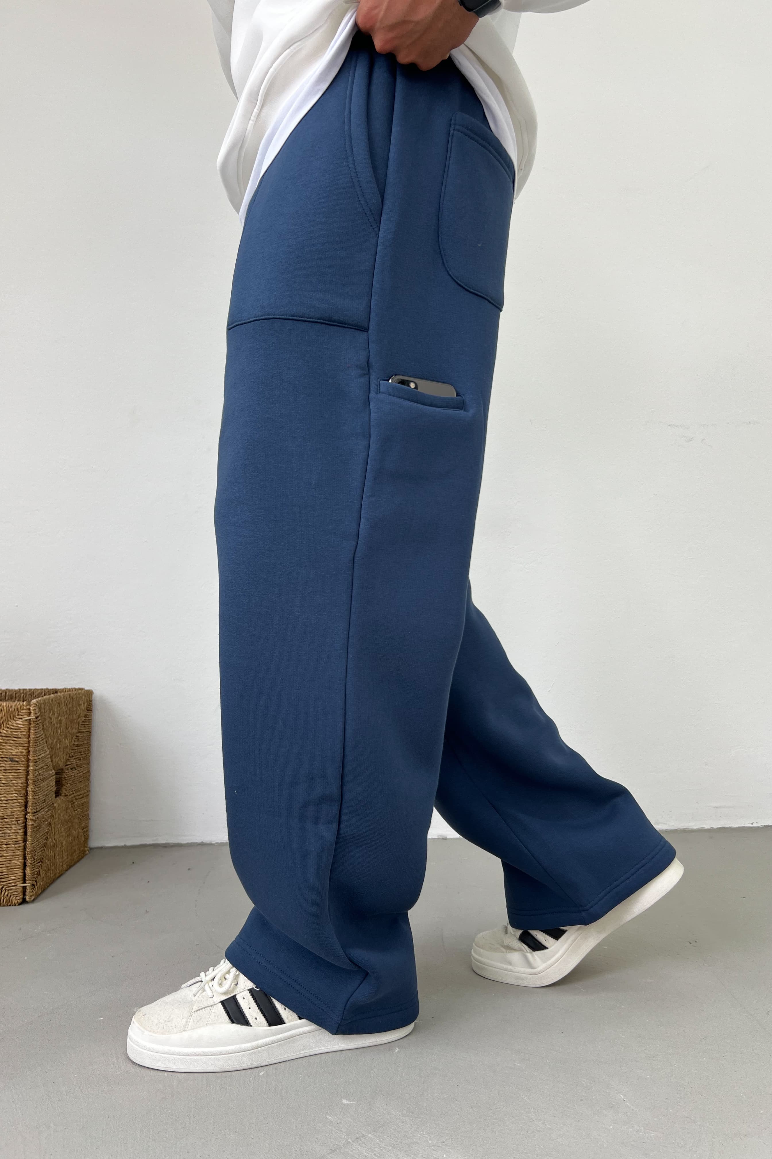 Özel Tasarım Baggy Eşofman B100-07 - Mavi