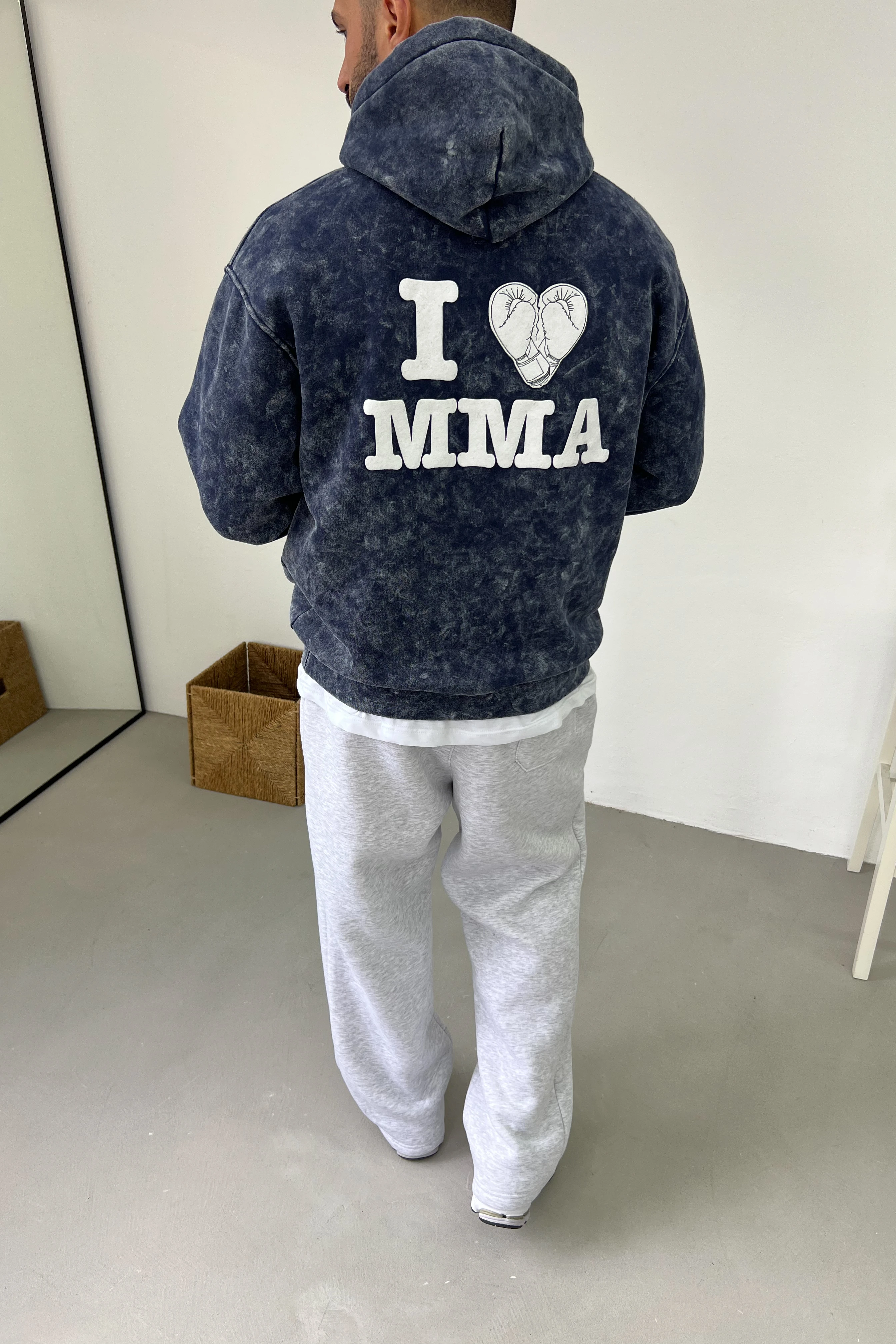 MMA Baskılı Yıkamalı Oversize Sweatshirt 1038