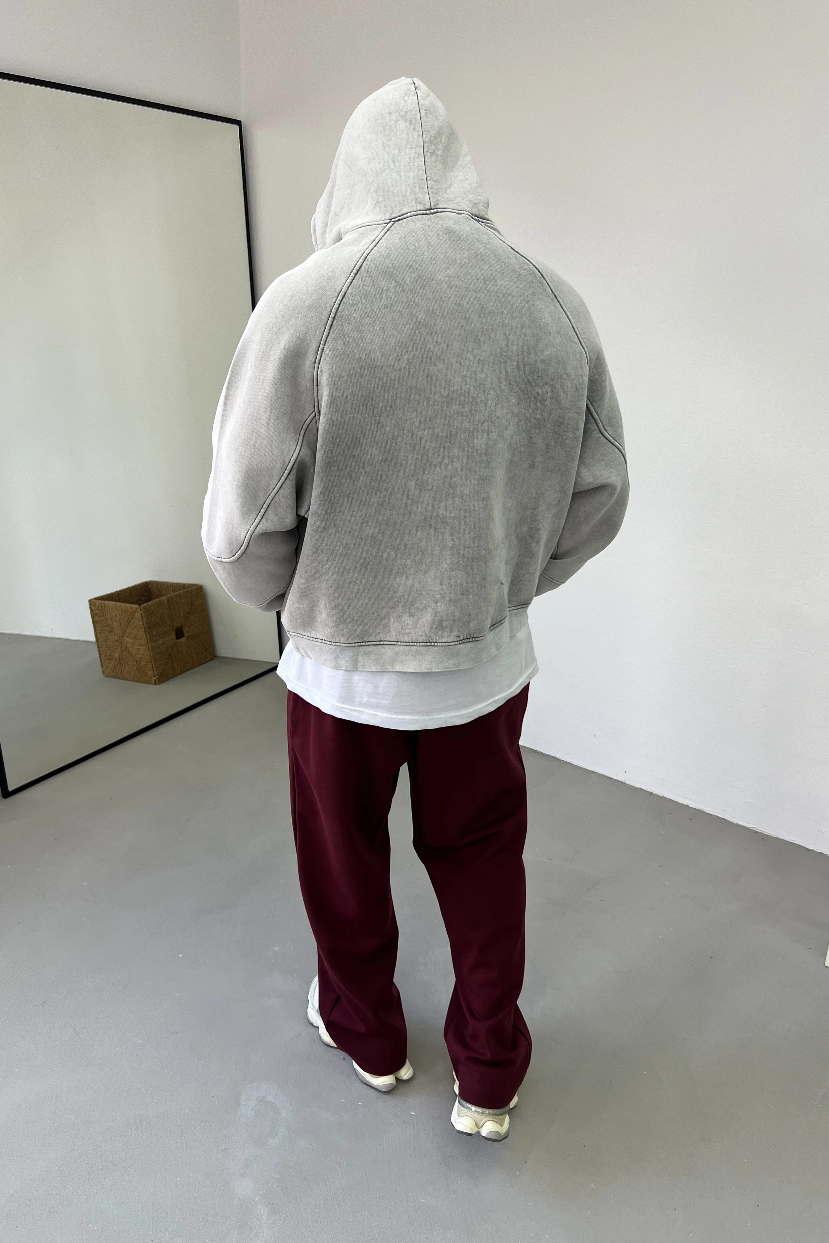 Yıkamalı Basic Oversize Sweatshirt 26K150