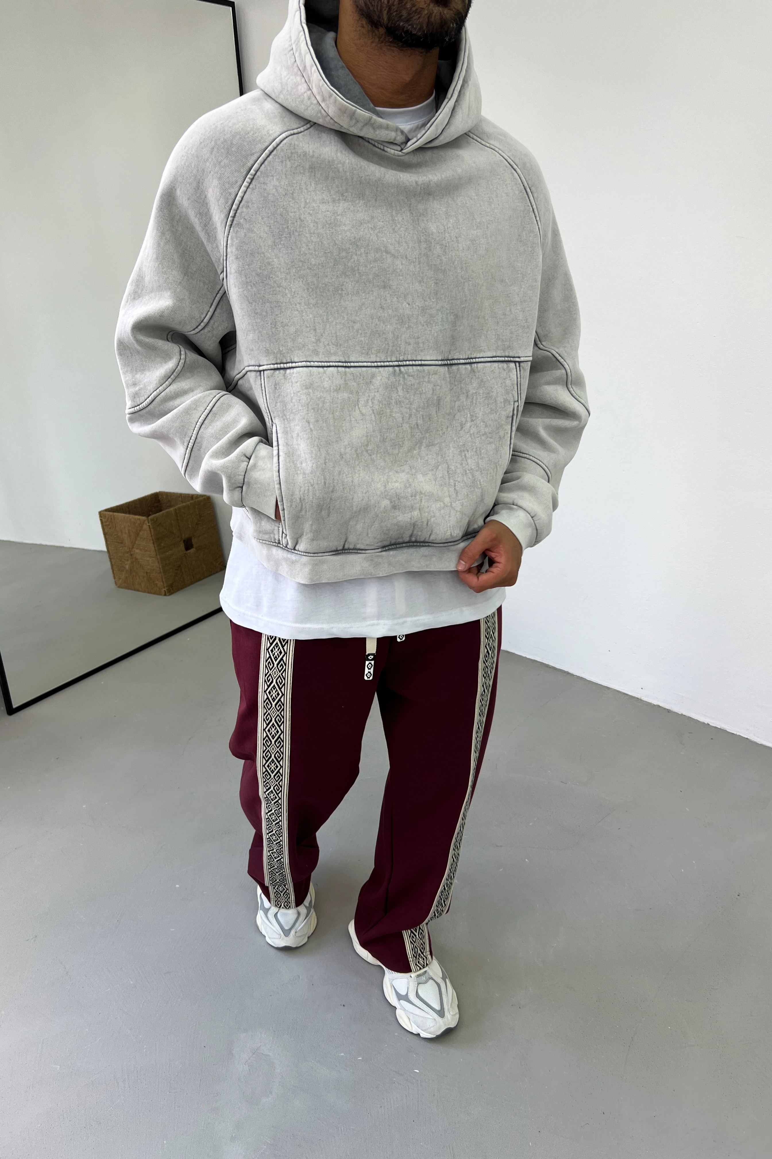 Yıkamalı Basic Oversize Sweatshirt 26K150