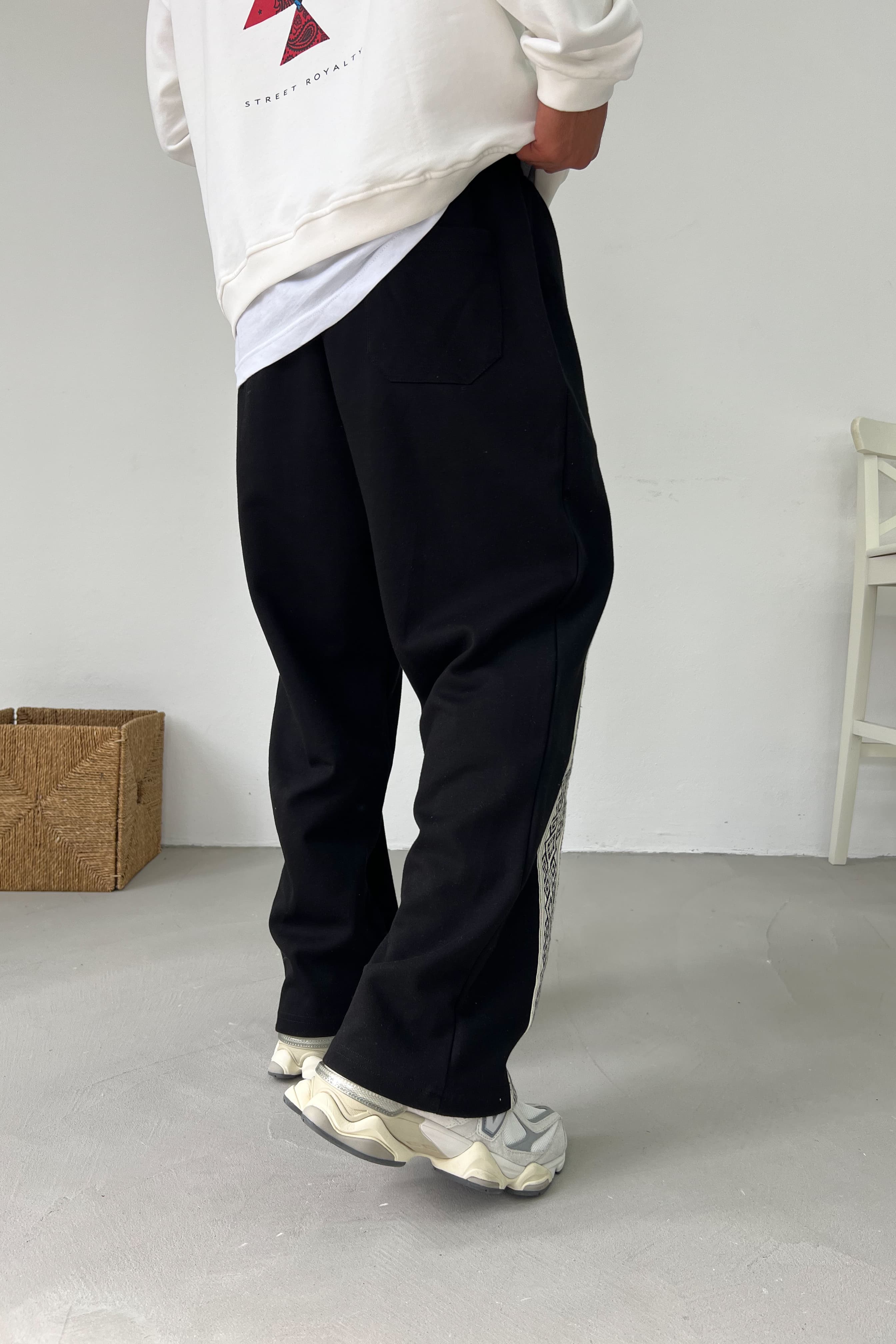 Etnik Şeritli Baggy Eşofman 1000