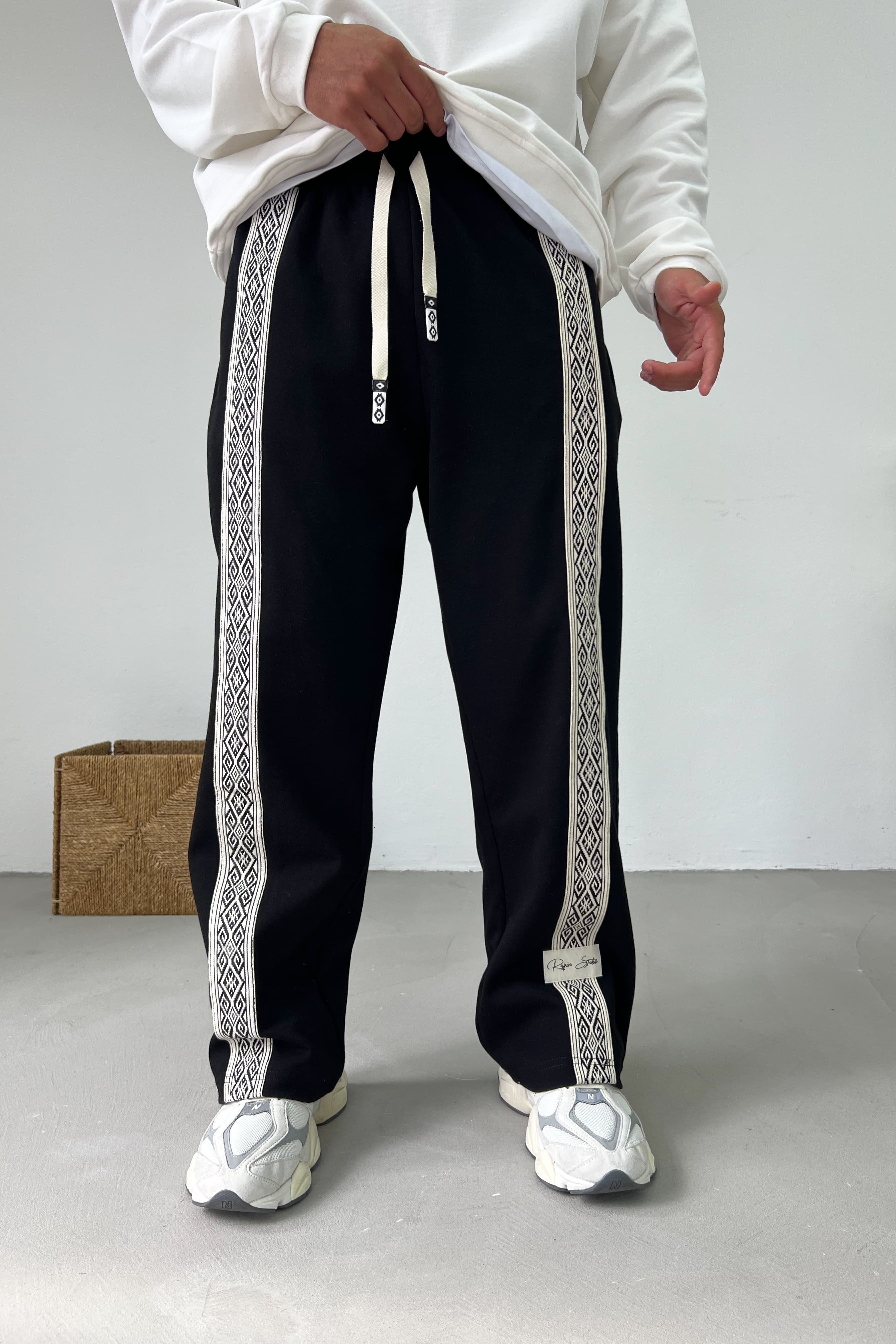 Etnik Şeritli Baggy Eşofman 1000
