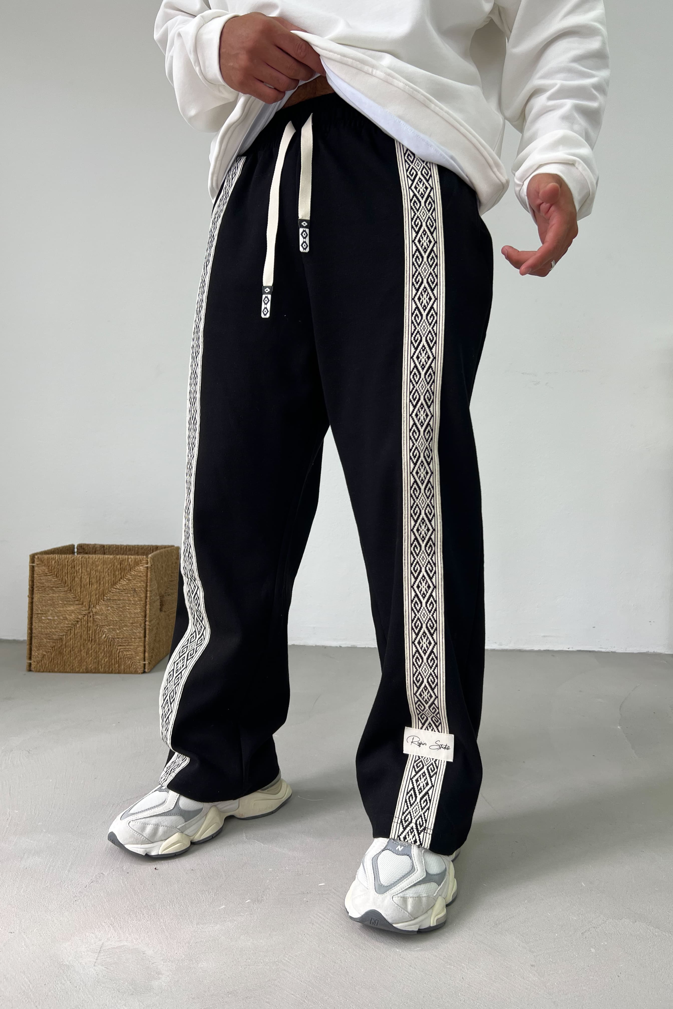 Etnik Şeritli Baggy Eşofman 1000