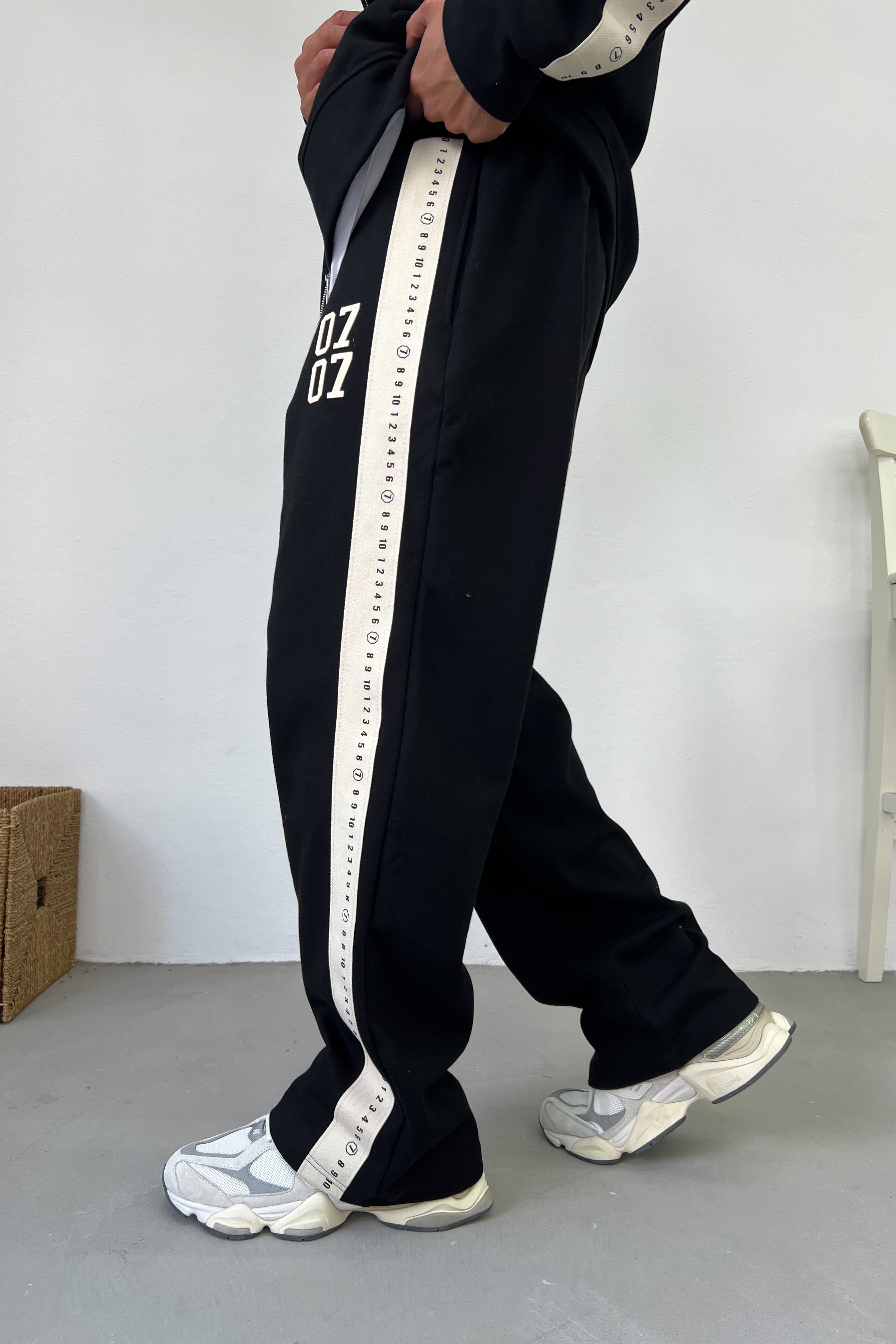 07 Baskılı Fermuarlı Oversize Takım 1007