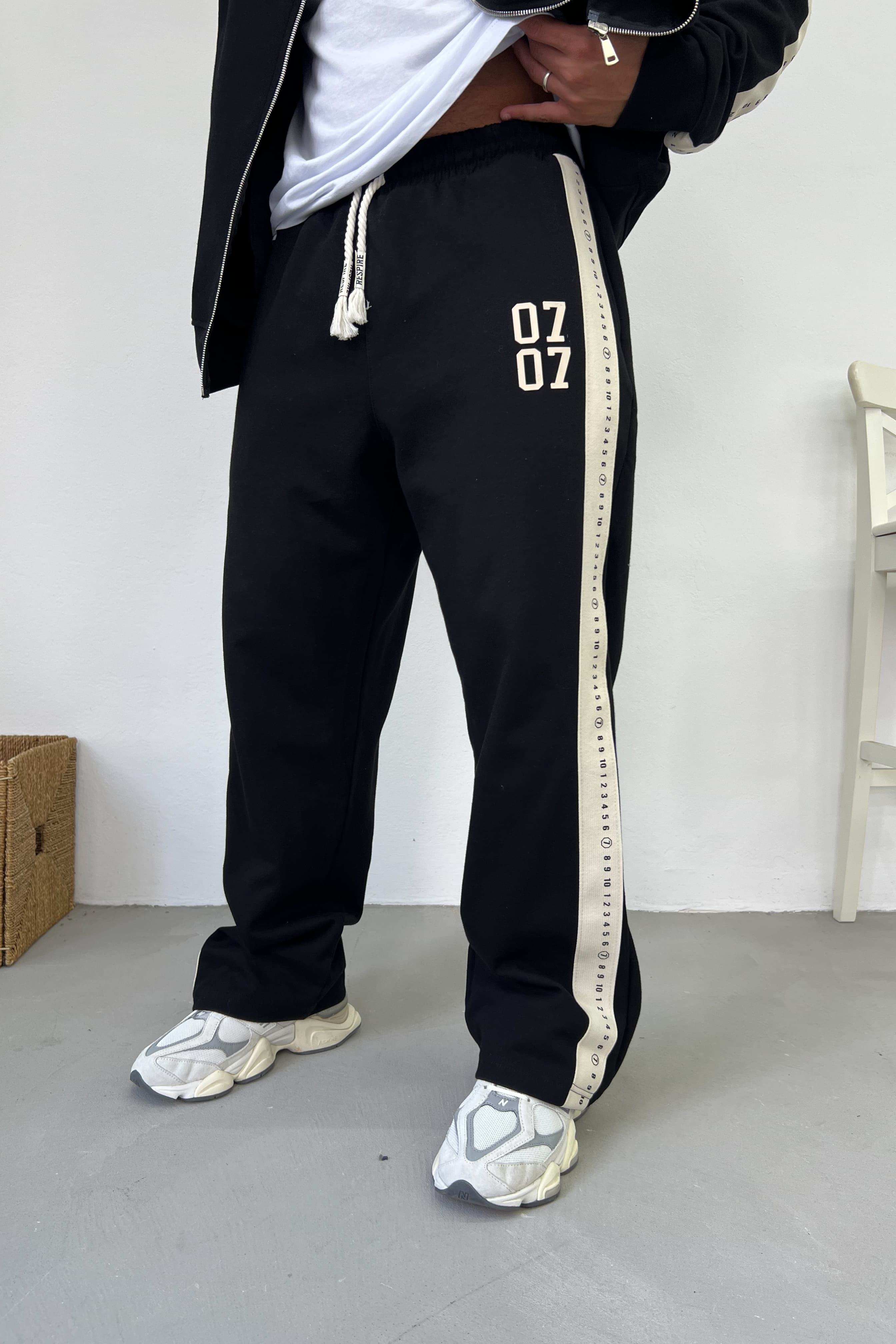 07 Baskılı Fermuarlı Oversize Takım 1007