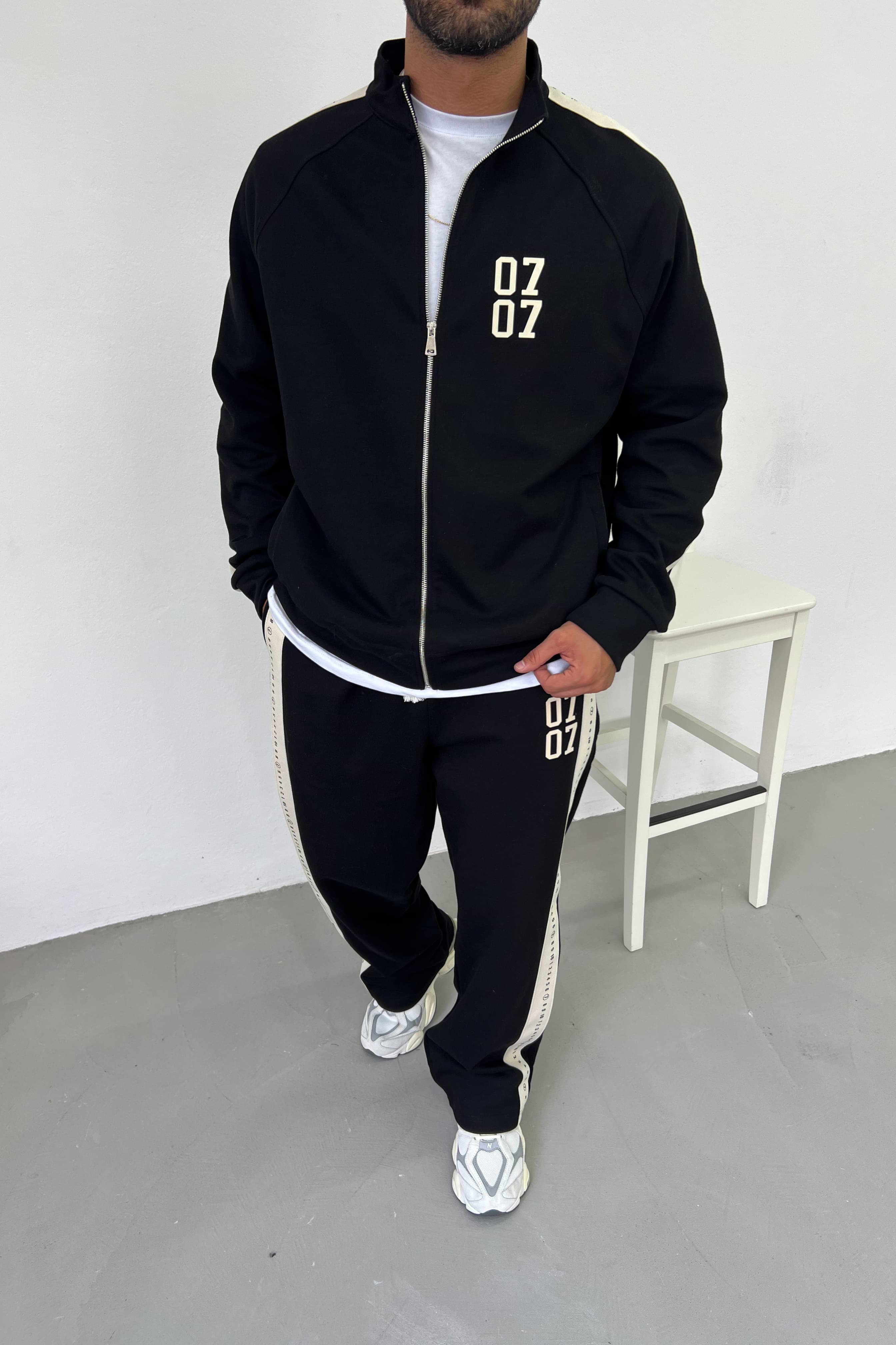 07 Baskılı Fermuarlı Oversize Takım 1007