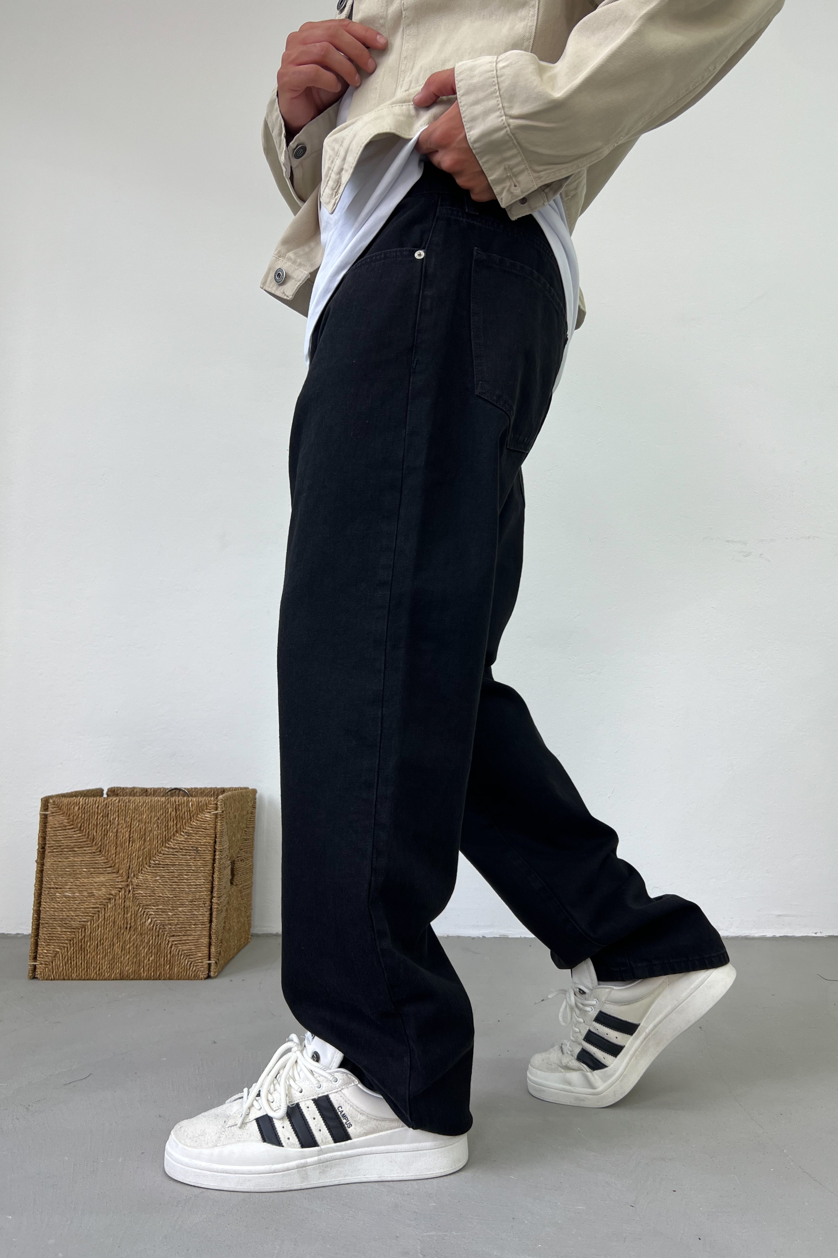 Siyah Baggy Pantolon 