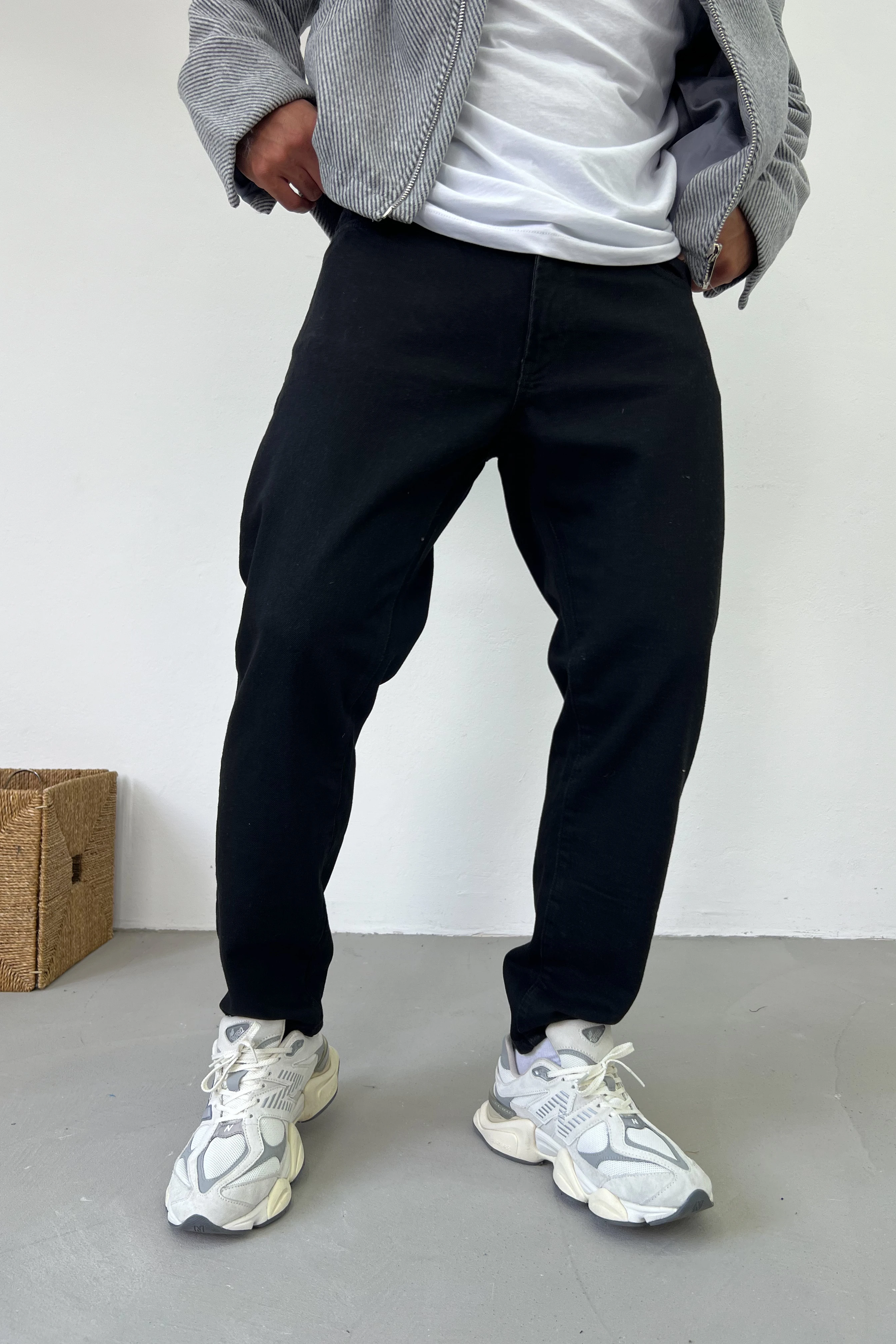 Siyah Boyfriend Pantolon