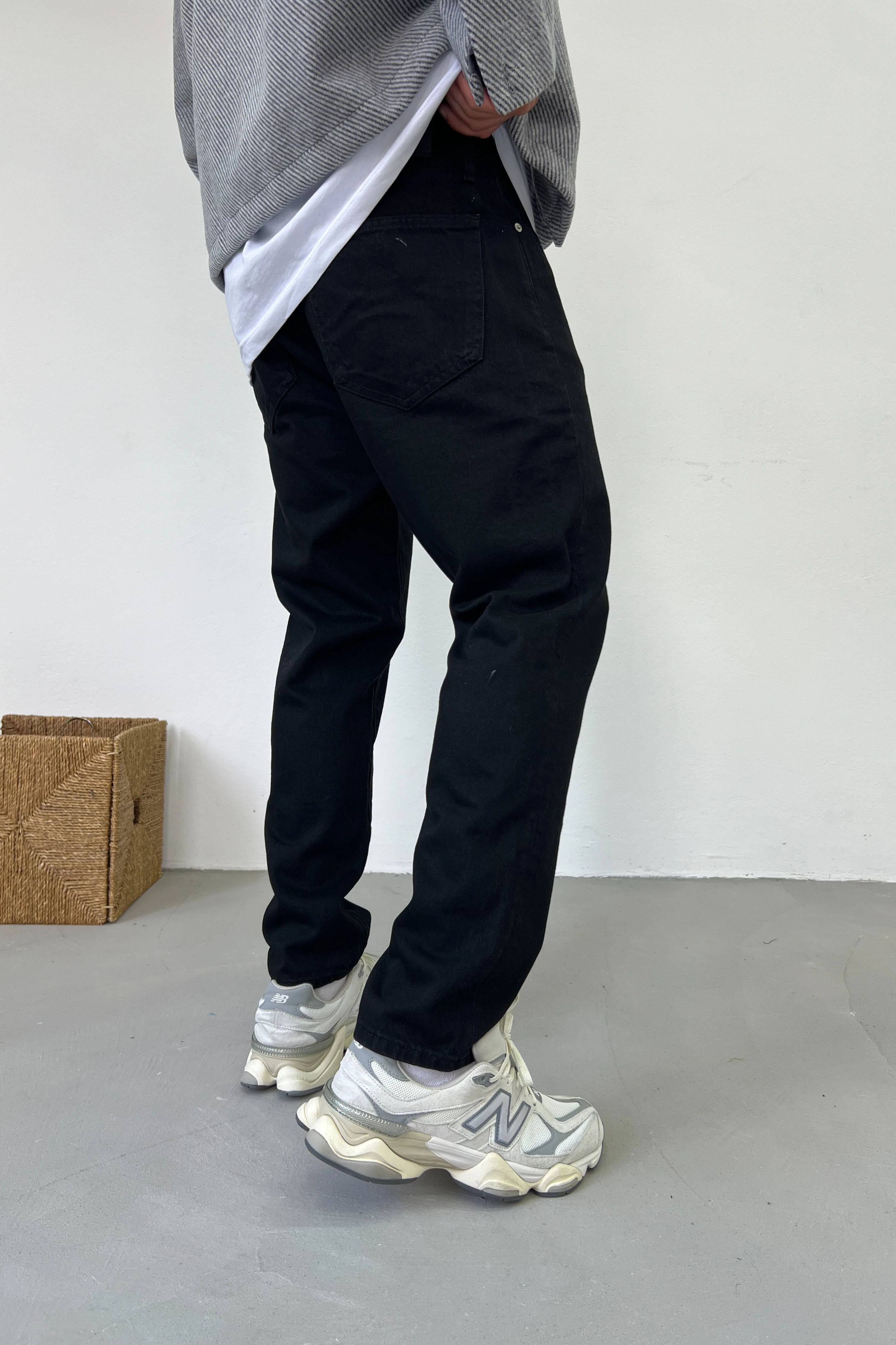 Siyah Boyfriend Pantolon