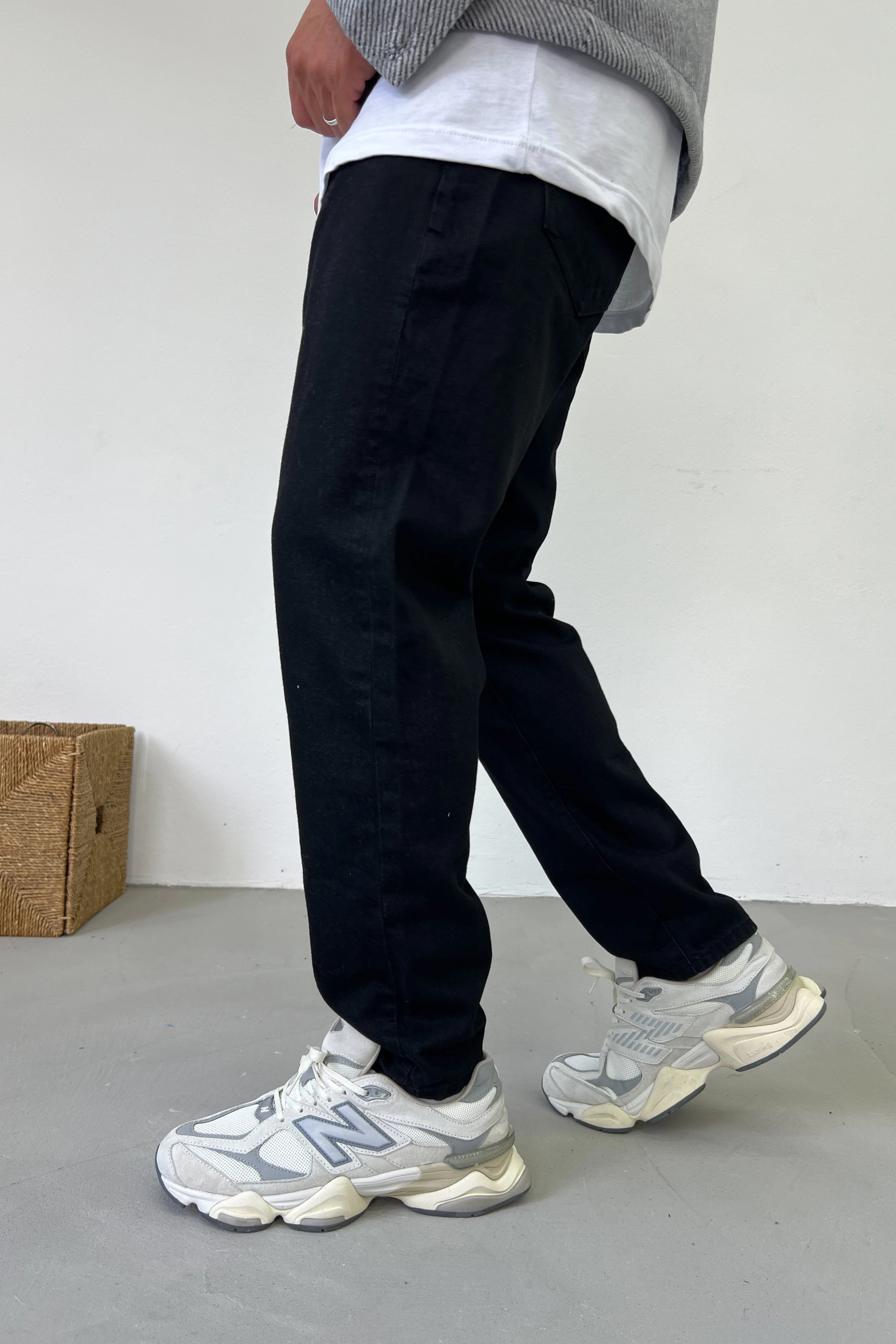 Siyah Boyfriend Pantolon