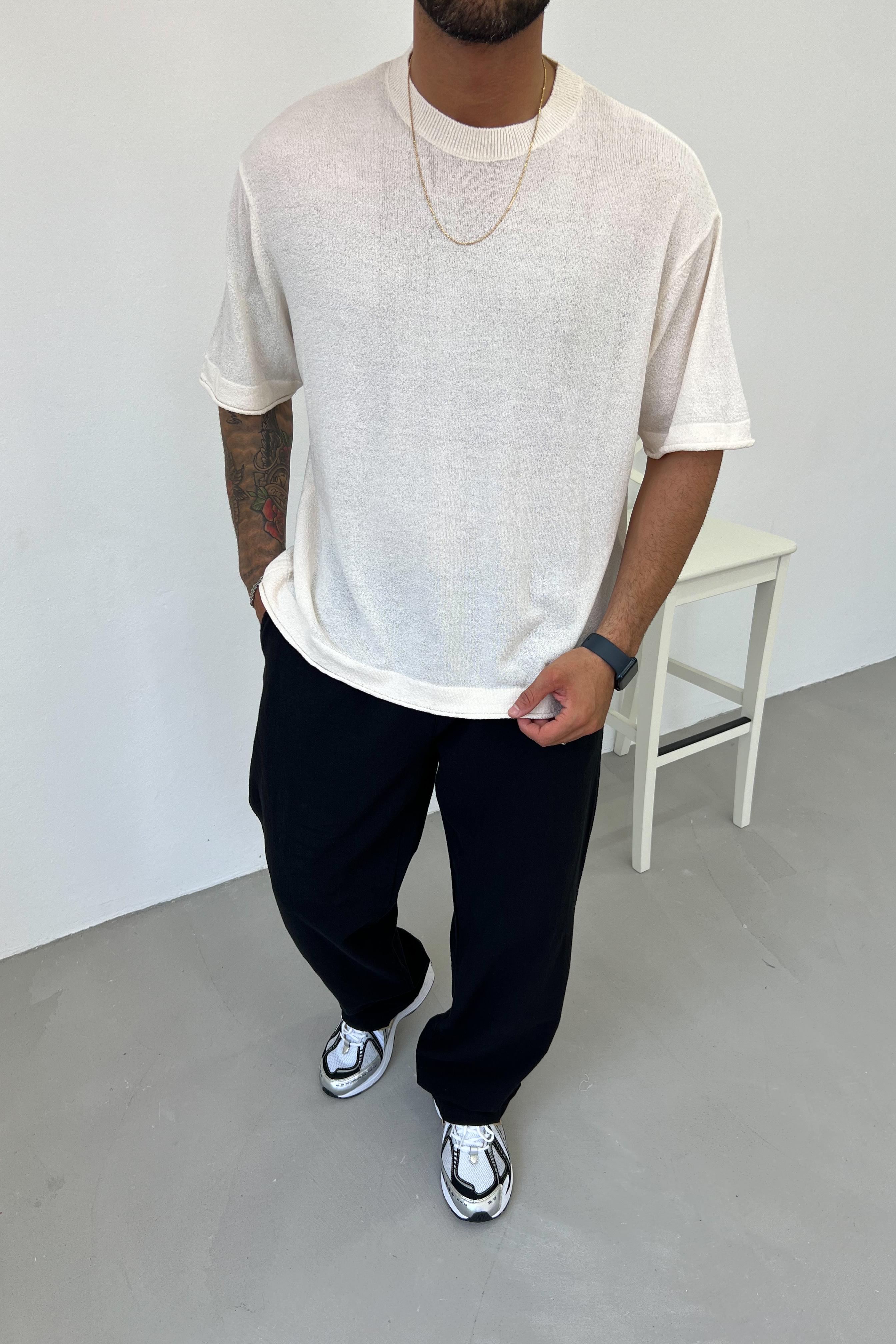 Oversize Basic Triko 5015 - Bej