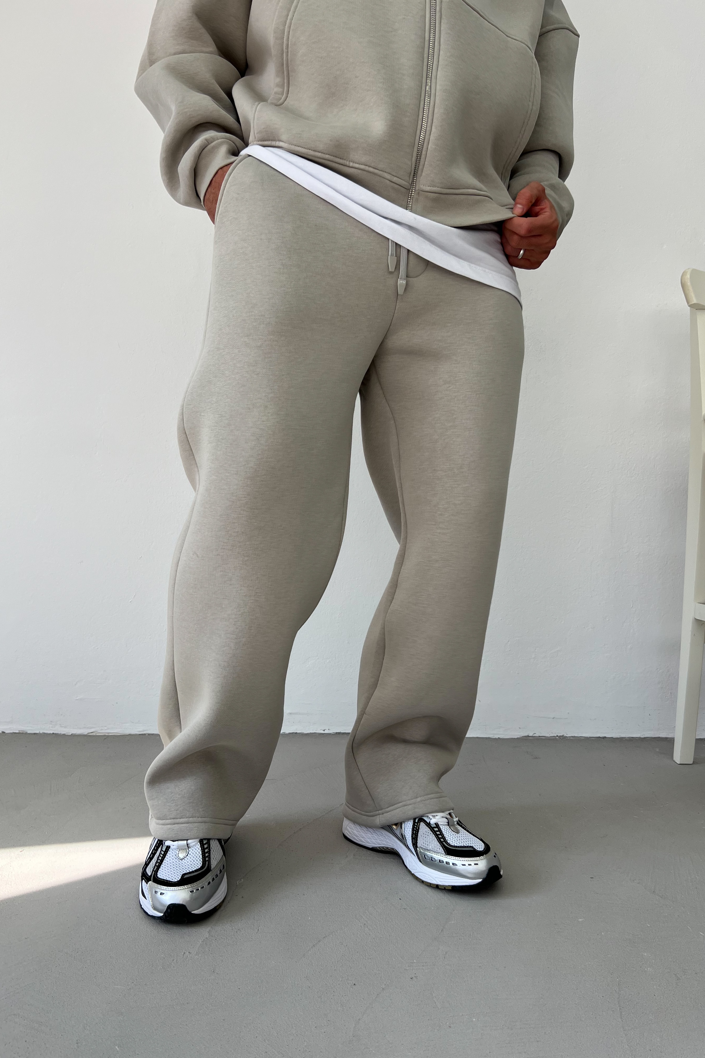 Basic Baggy Eşofman 25K83 - Gri