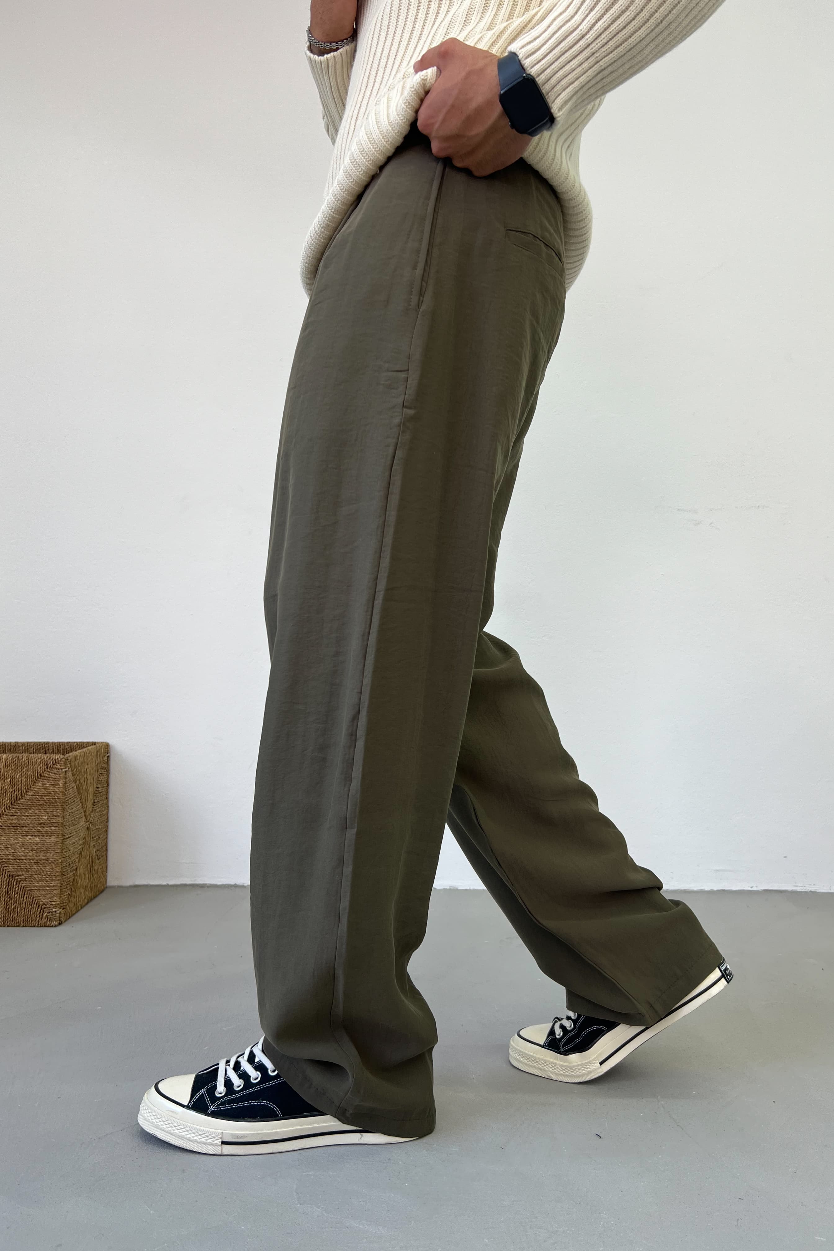 Tensel Kumaş Baggy Pantolon 26K117
