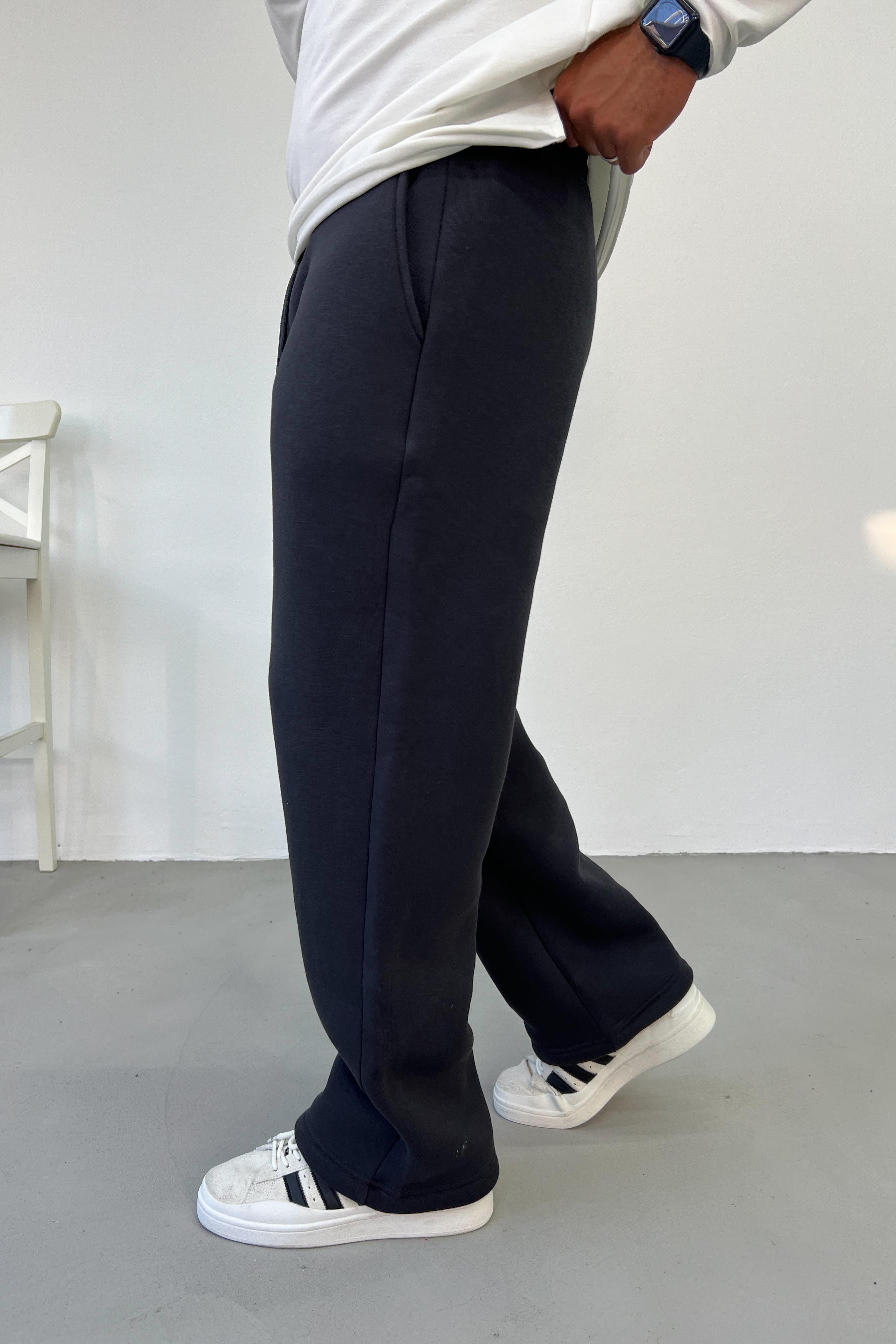 Antrasit Basic Baggy Eşofman 83