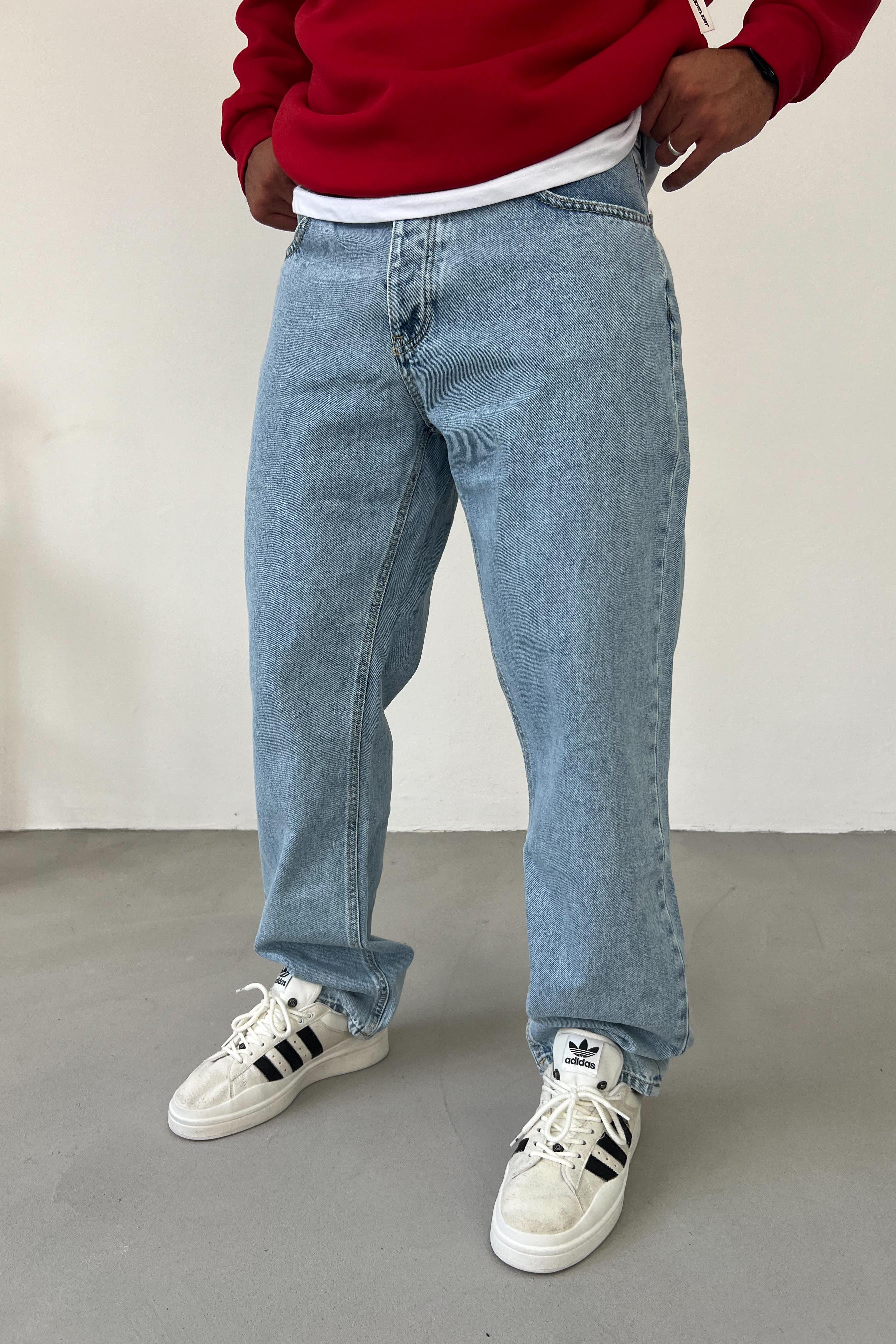 Buz Mavi Baggy Pantolon 16271-STD