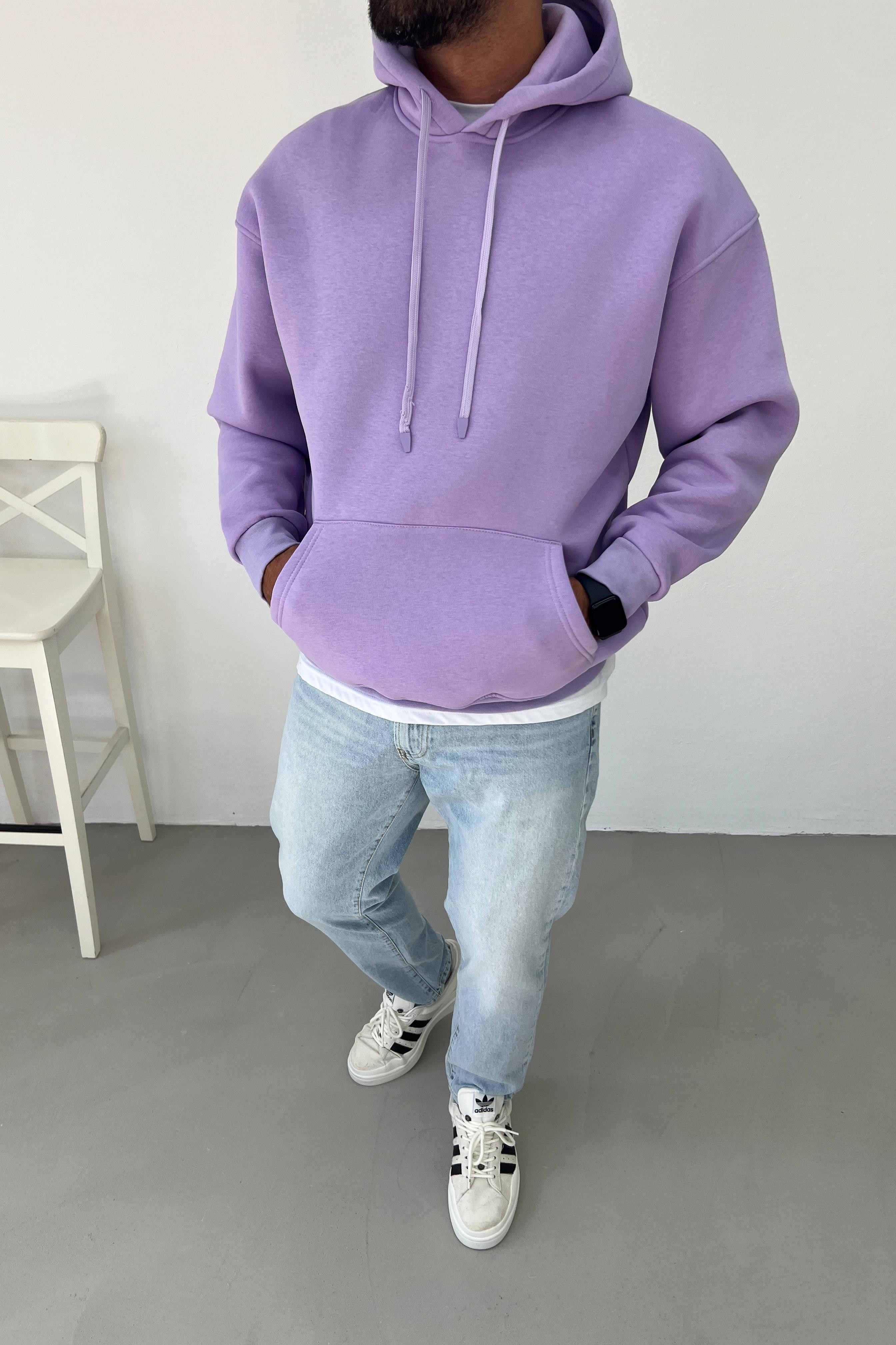 Lila Basic Oversize Sweatshirt 1400