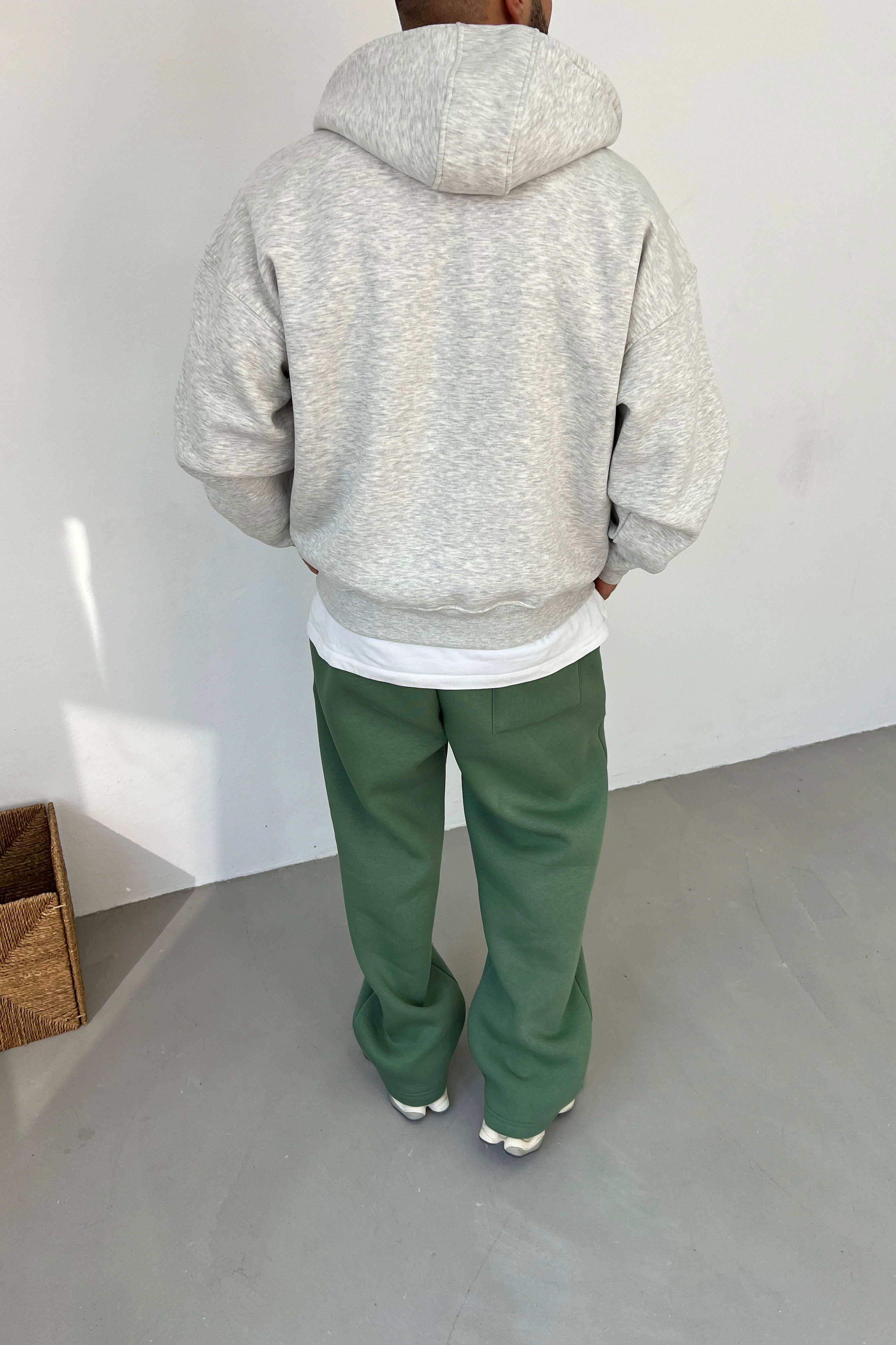 Kapüşonlu Oversize Basic Sweatshirt 26K115