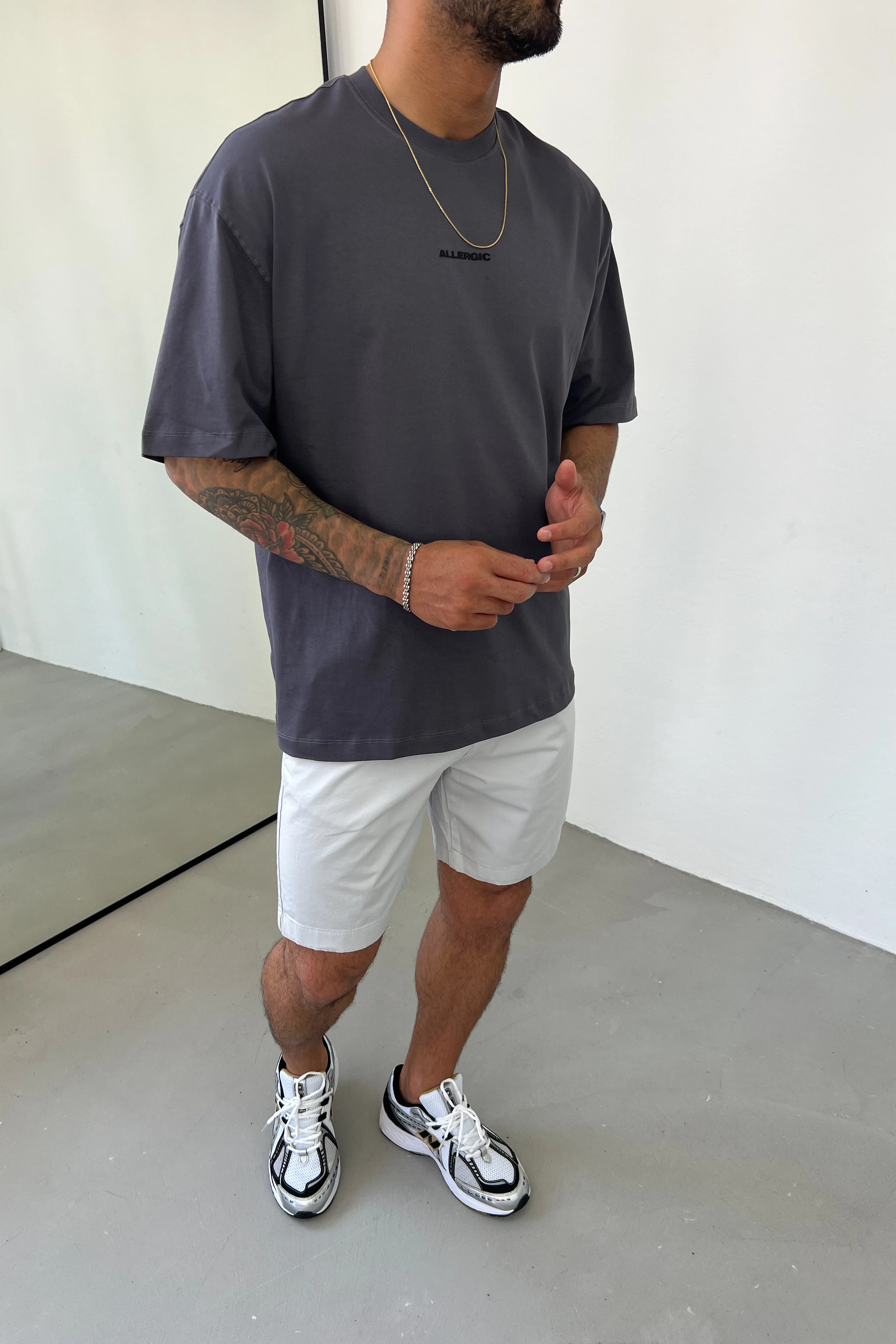 Allergeic Baskılı Oversize Tshirt 1201