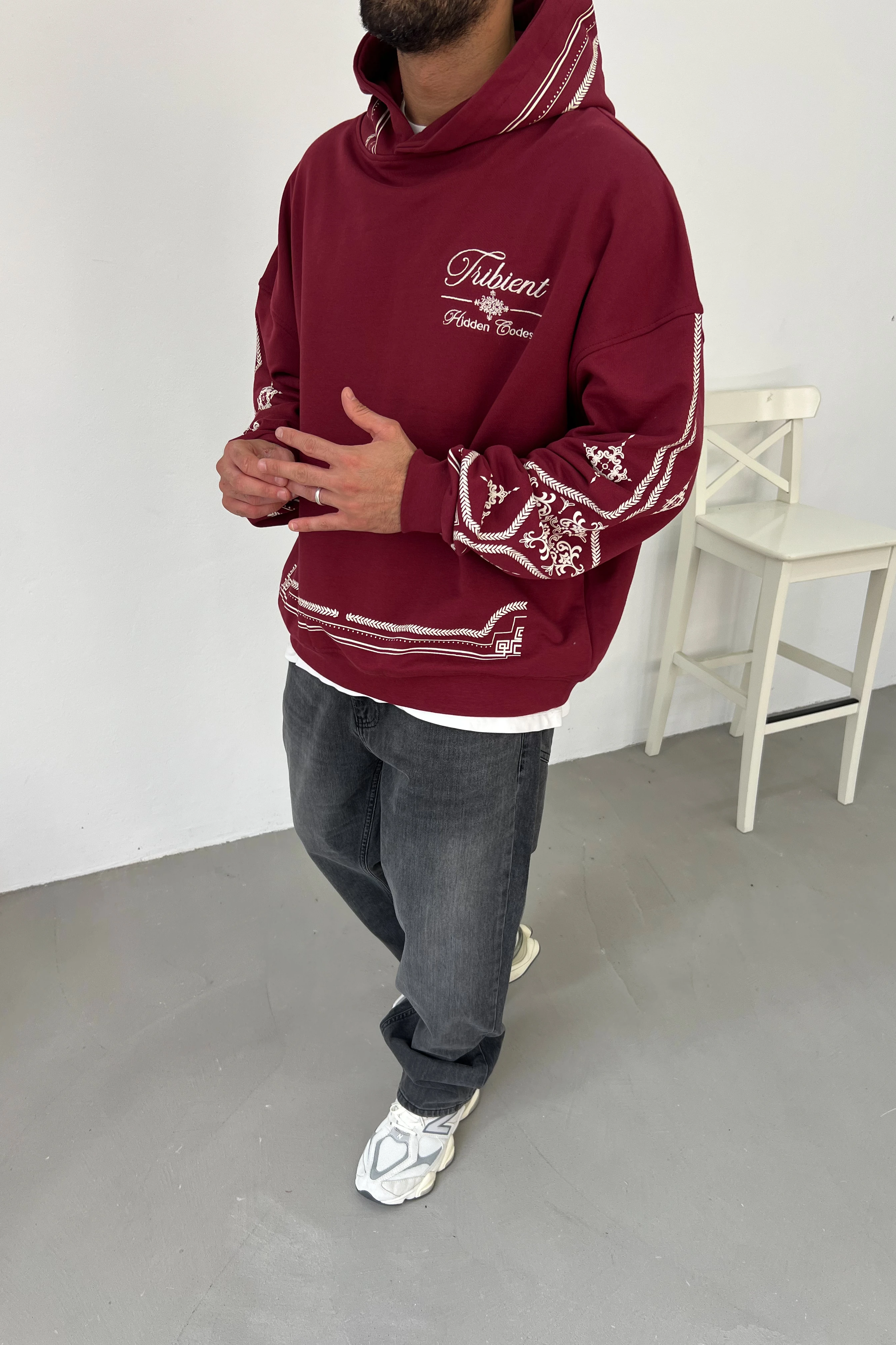 Tribient Desenli Oversize Sweatshirt 26K133