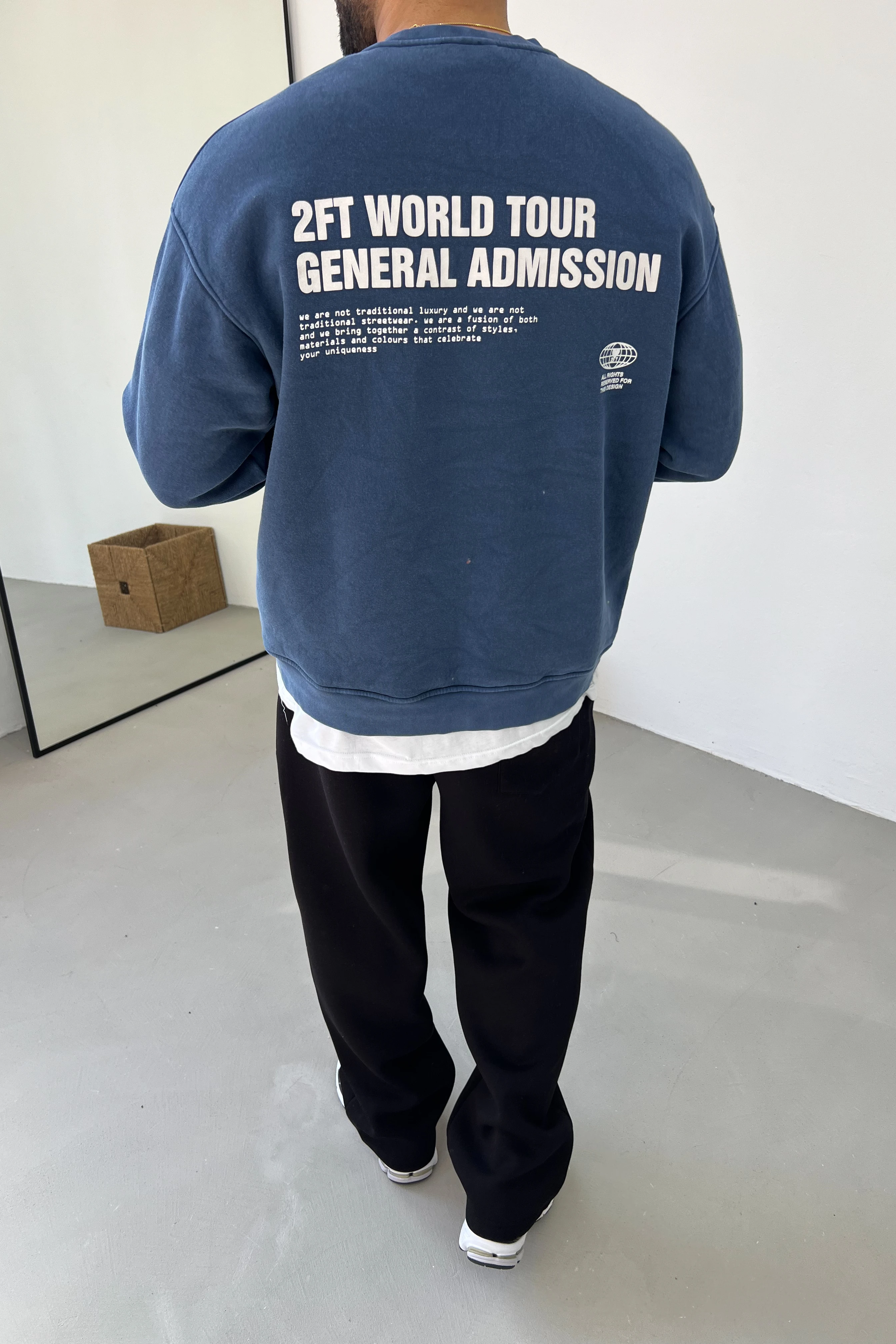 Asit Yıkamalı Oversize Sweatshirt 7091