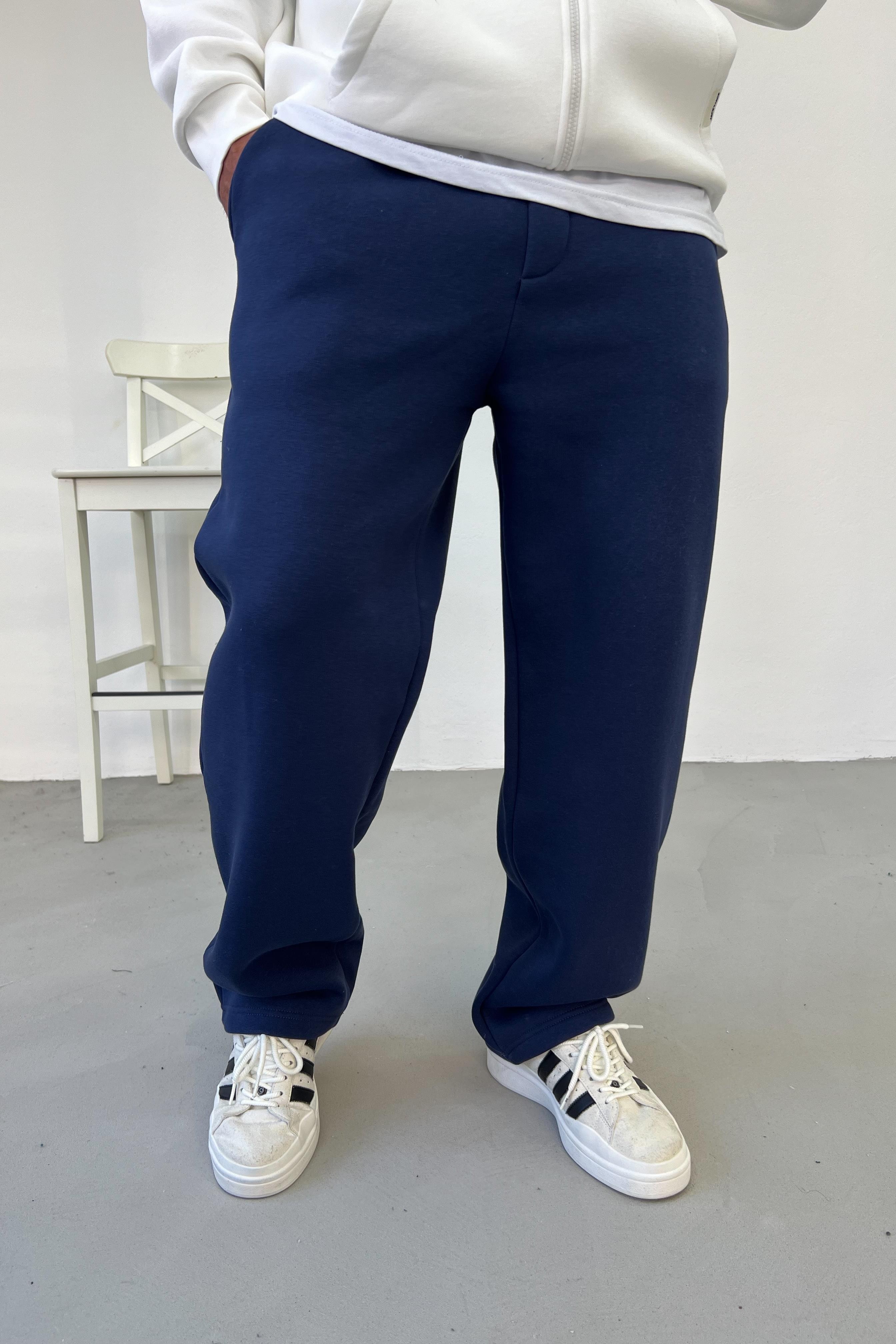 Lacivert Basic Baggy Eşofman 83
