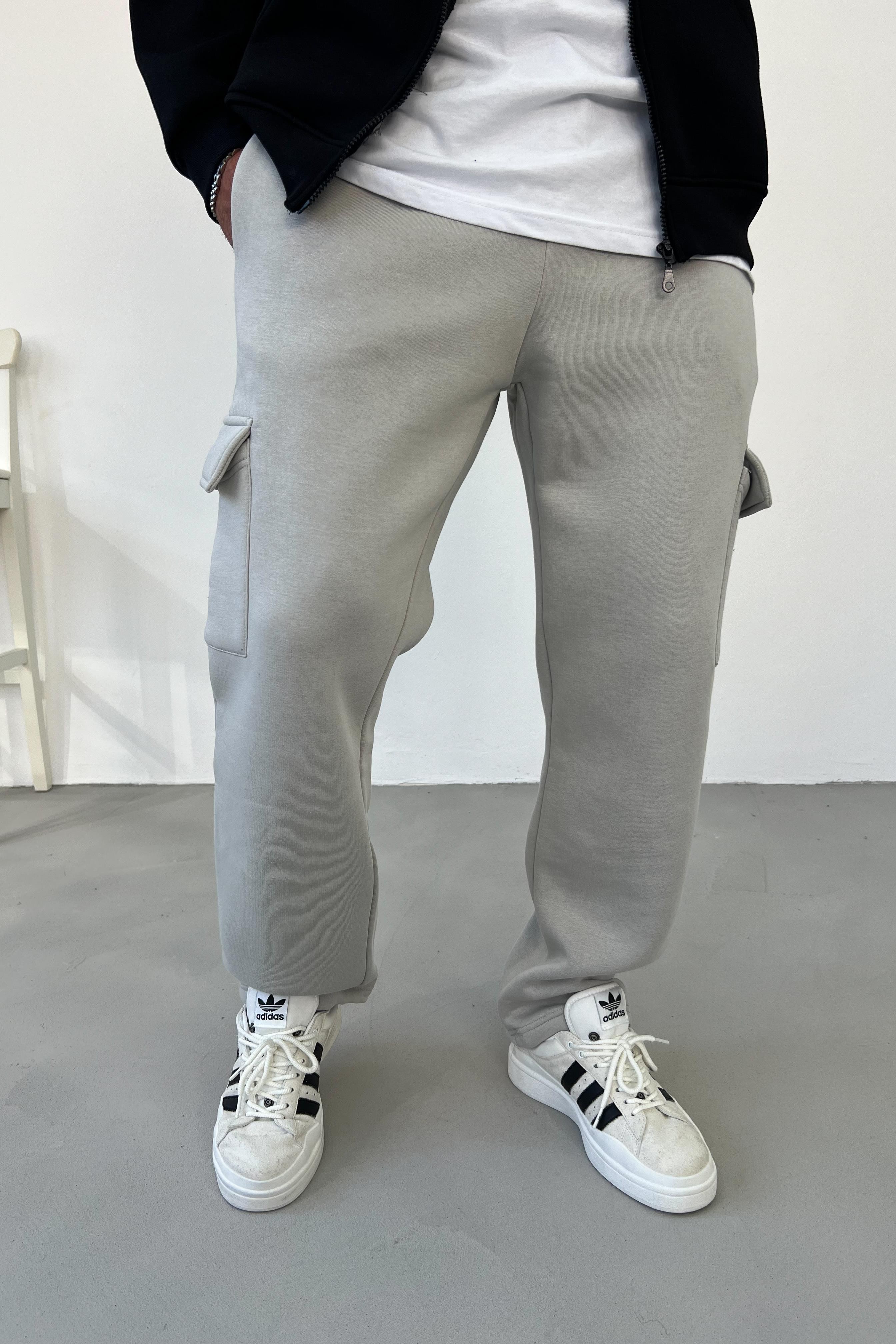 Gri Kargo Cep Baggy Eşofman 5009