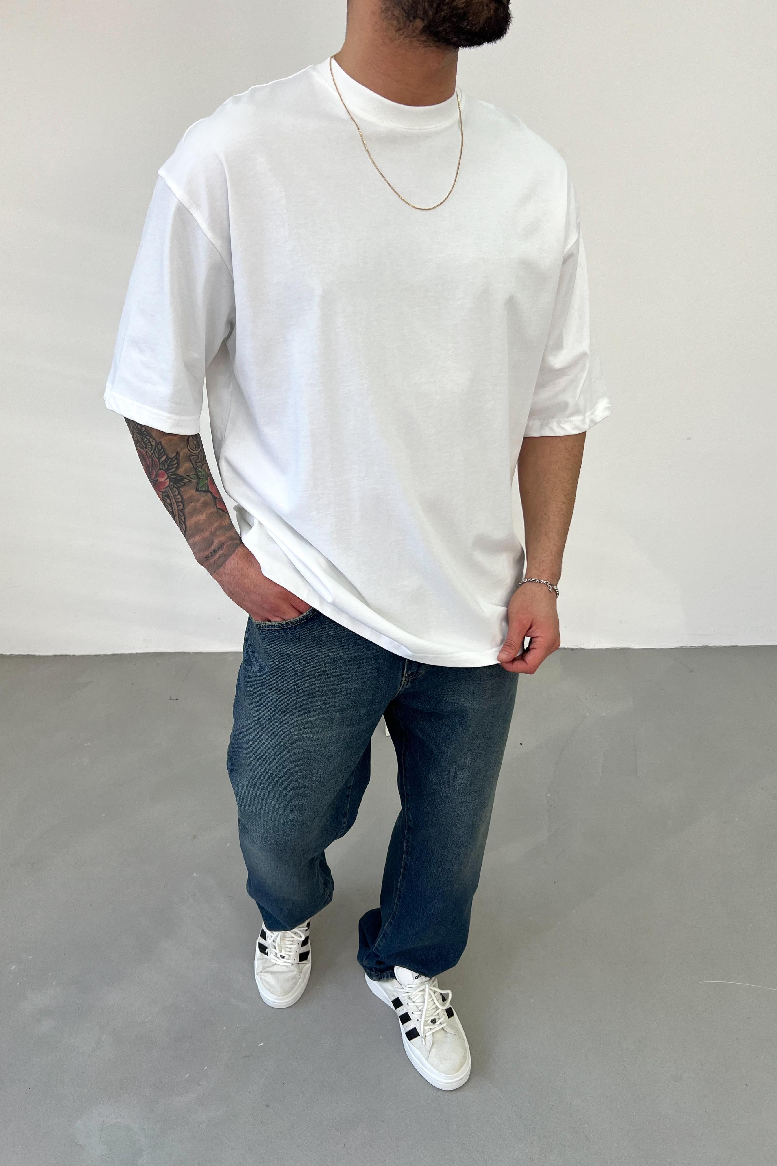 Oversize Basic Kalın Tshirt 2512