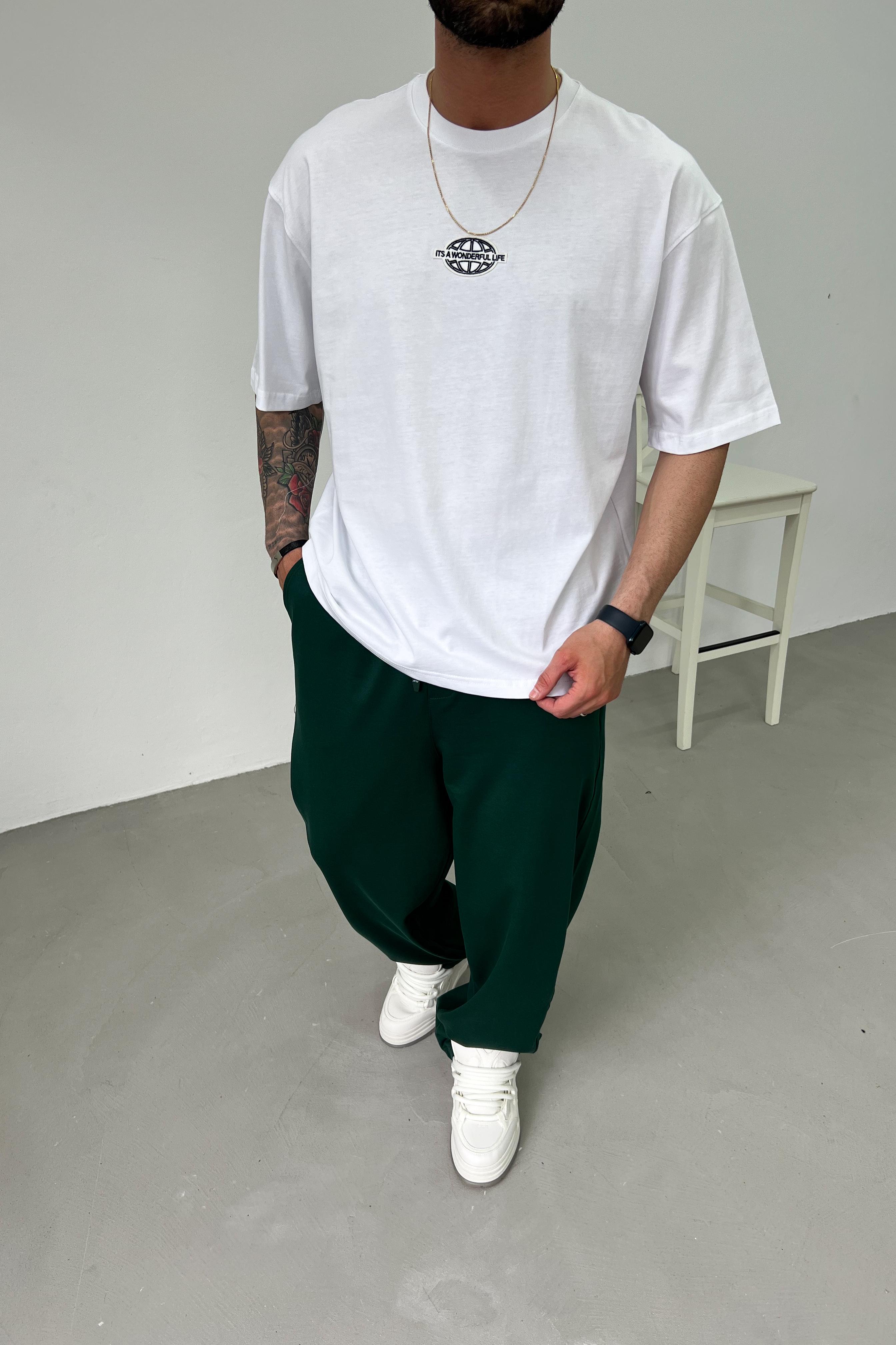 Wonderfull Nakışlı Oversize Tshirt 25Y116