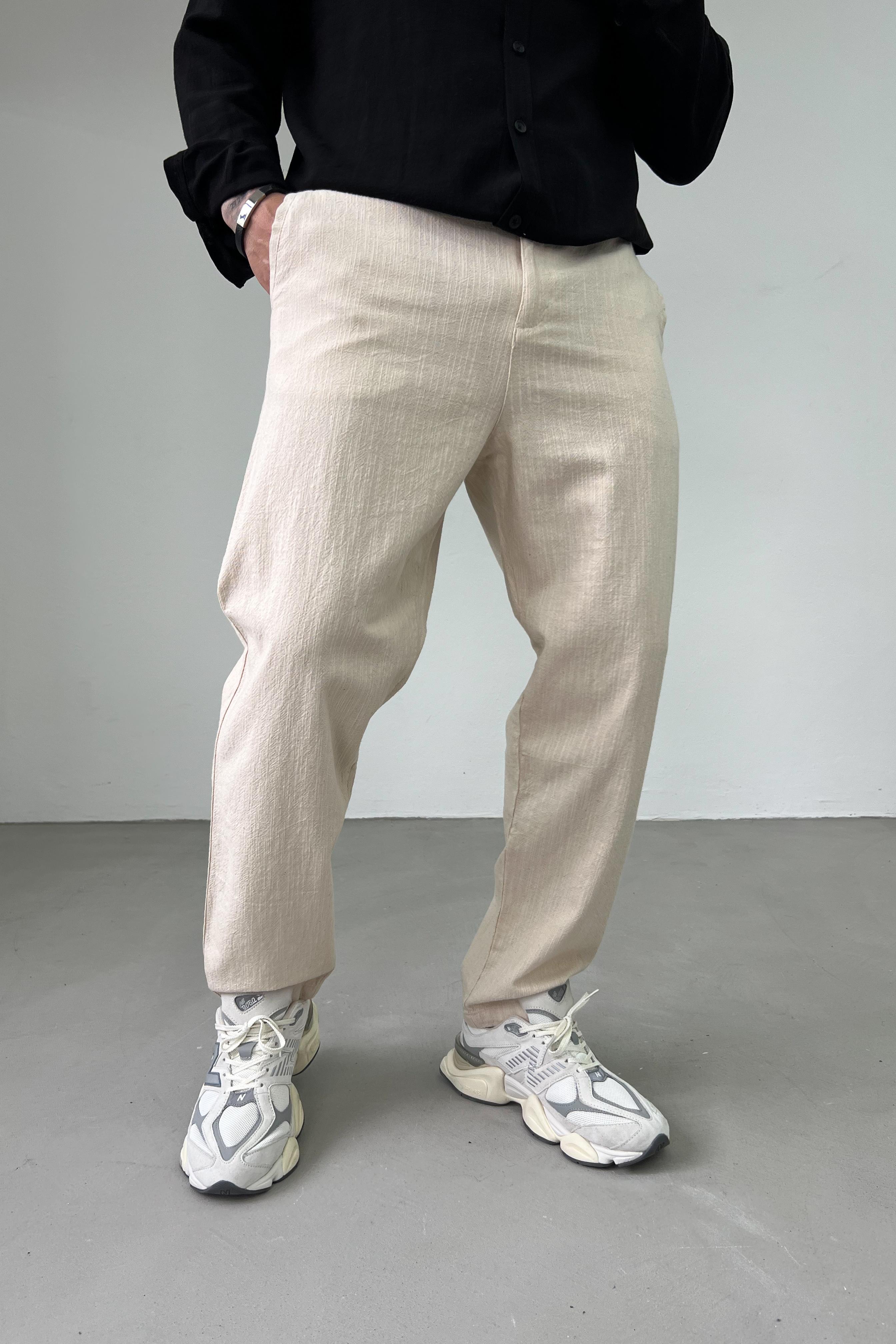 Basic Keten Pantolon 1085