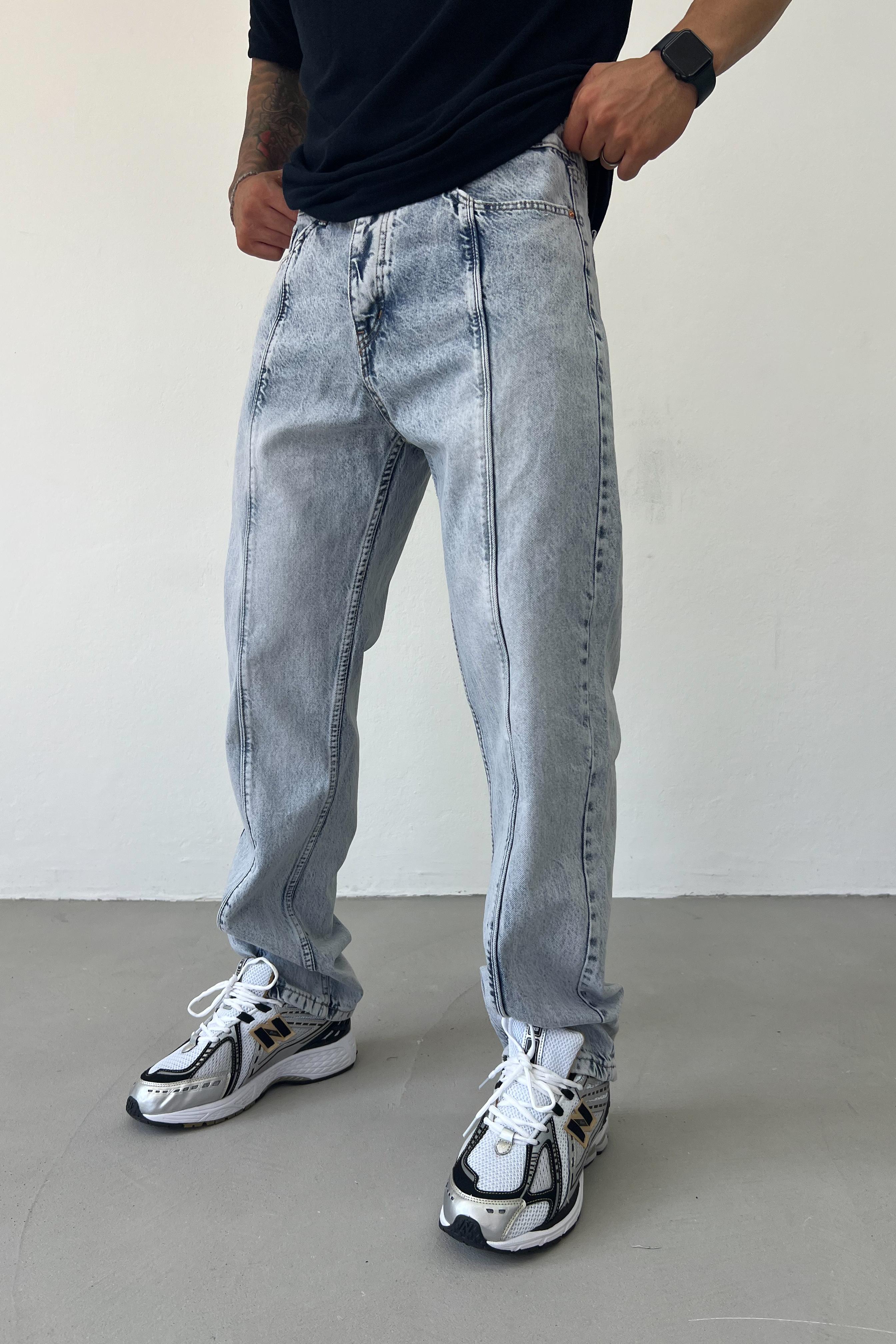 Dikiş Detaylı Baggy Pantolon 2947