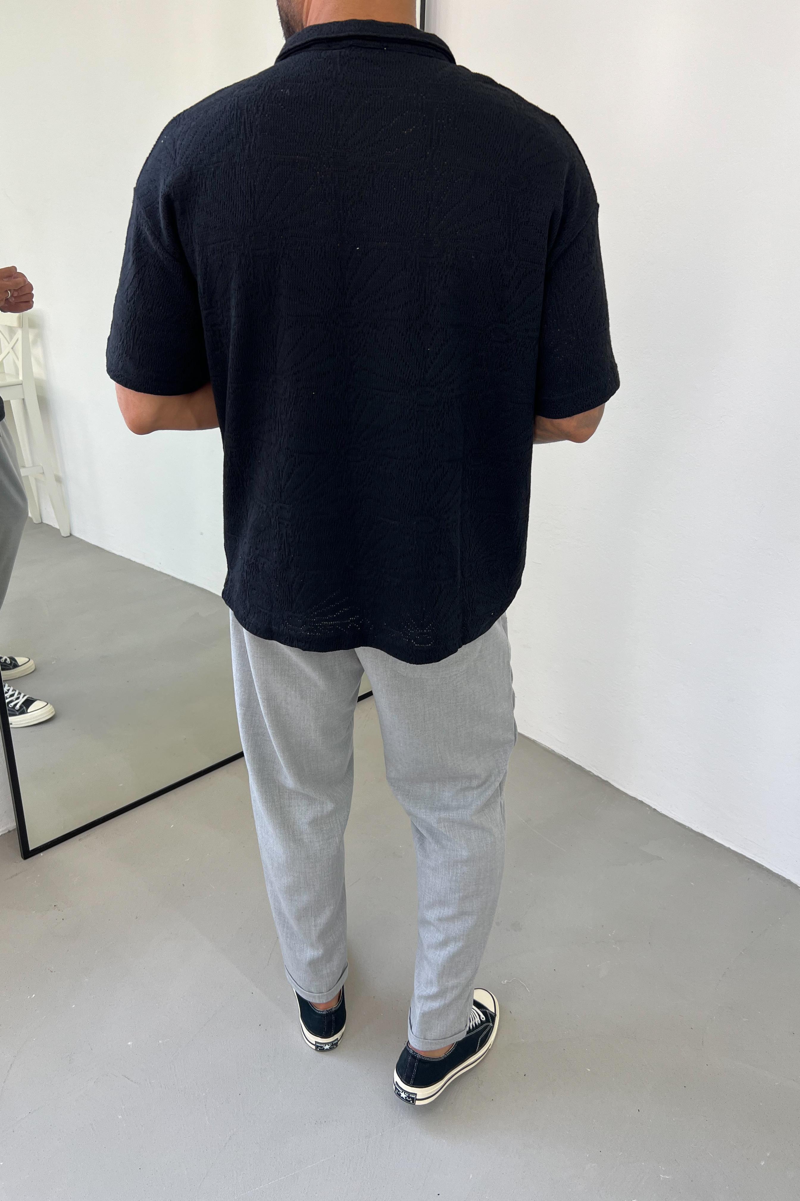Polo Yaka Örme Triko Tshirt 7017