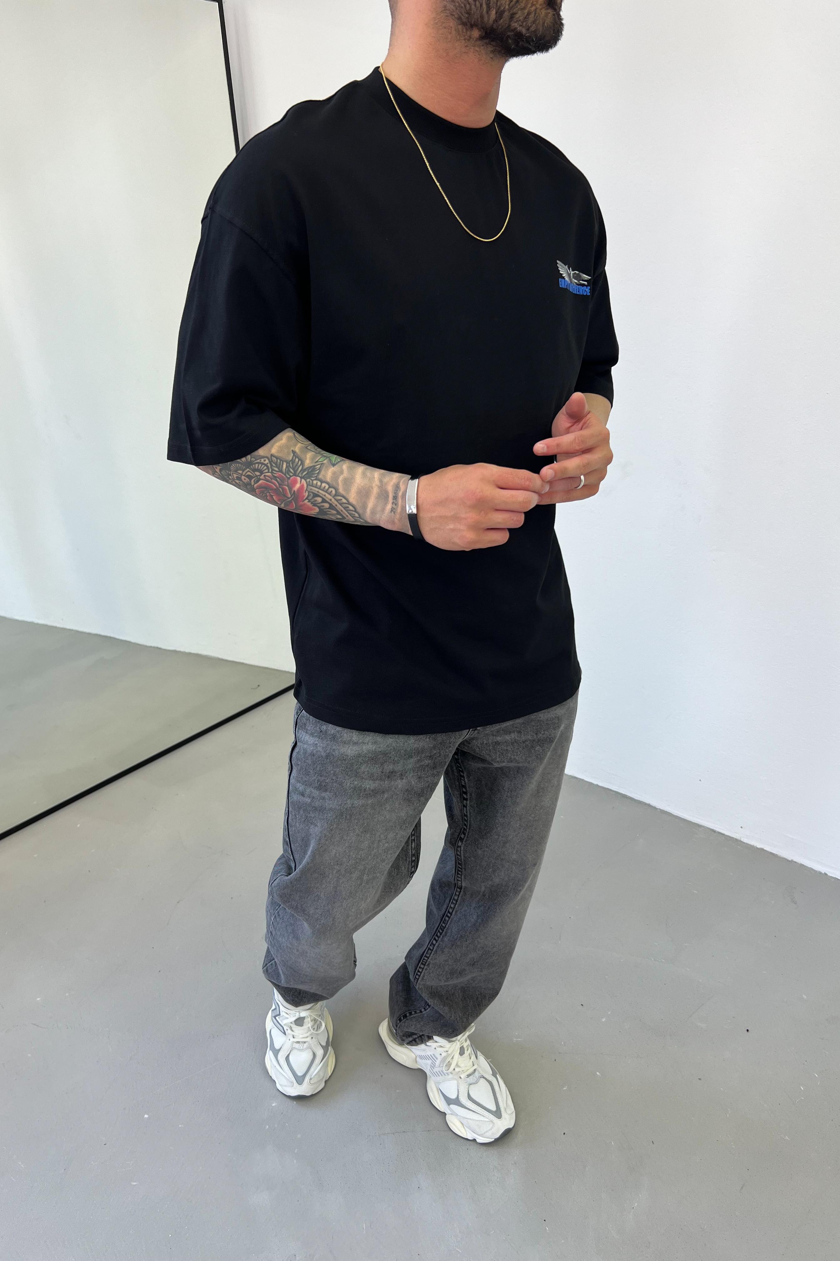 Empty Reference Baskılı Oversize Tshirt 70-131