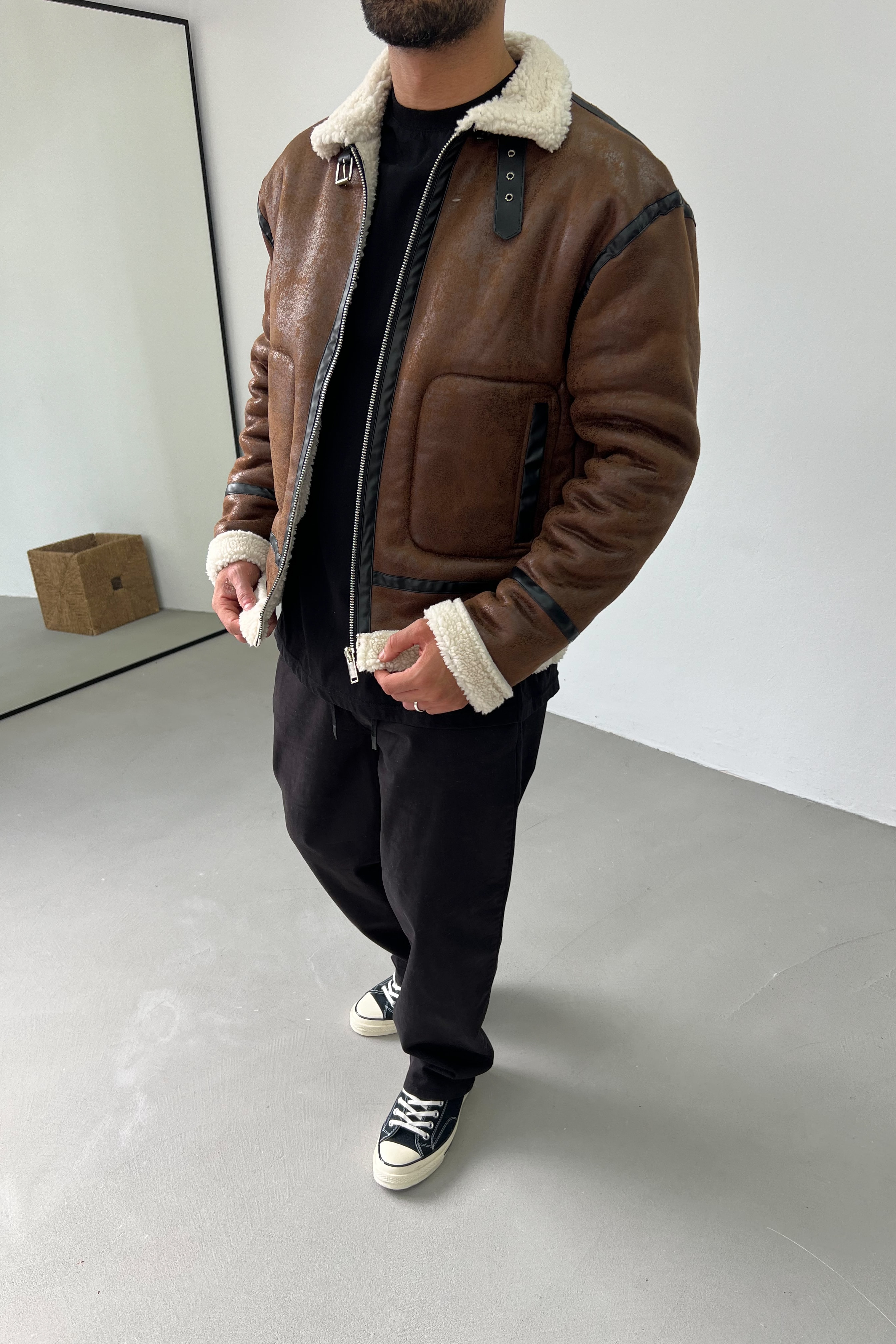 Kürklü Deri Mont 2343