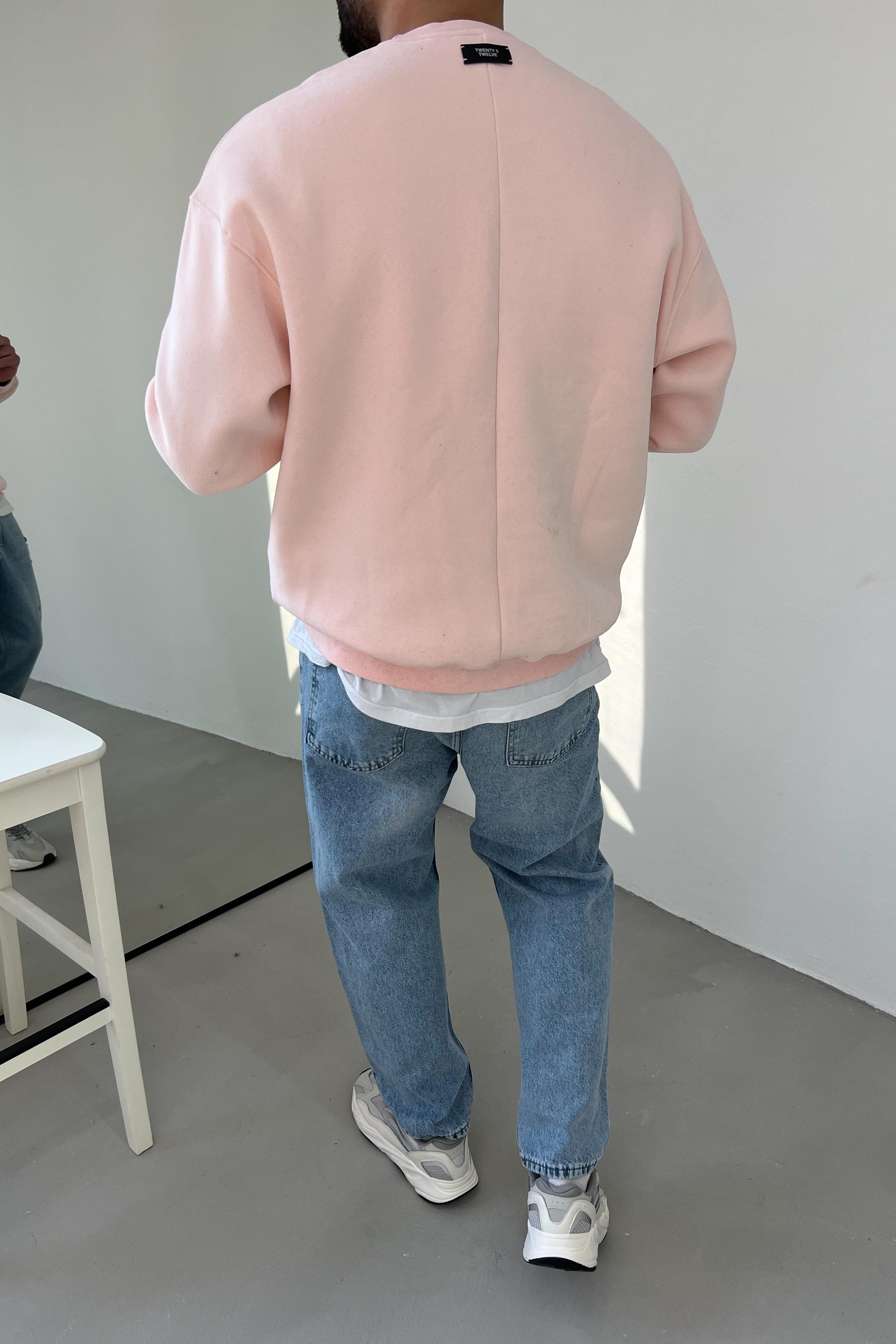 2FT Club Baskılı Oversize Pembe Sweatshirt 1581