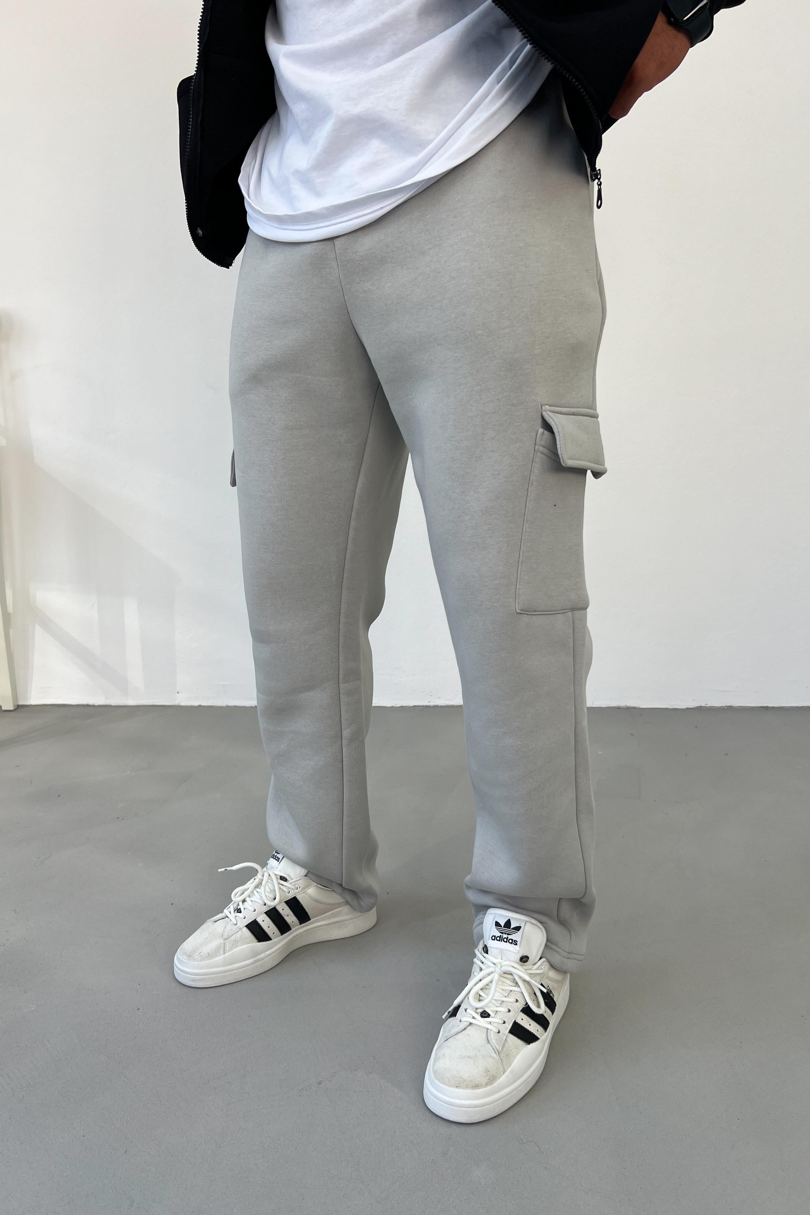 Gri Kargo Cep Baggy Eşofman 5009