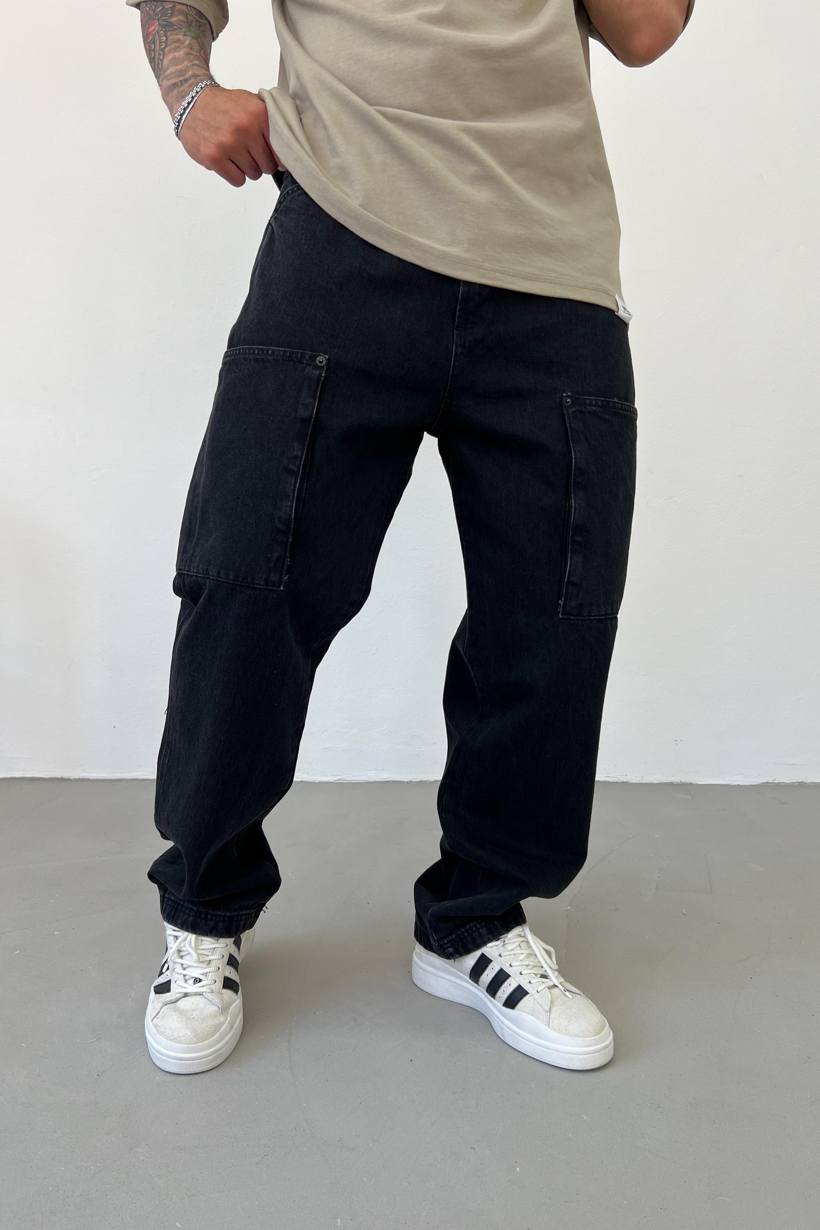 Kargo Baggy Pantolon ZR-17-19 - Antrasit