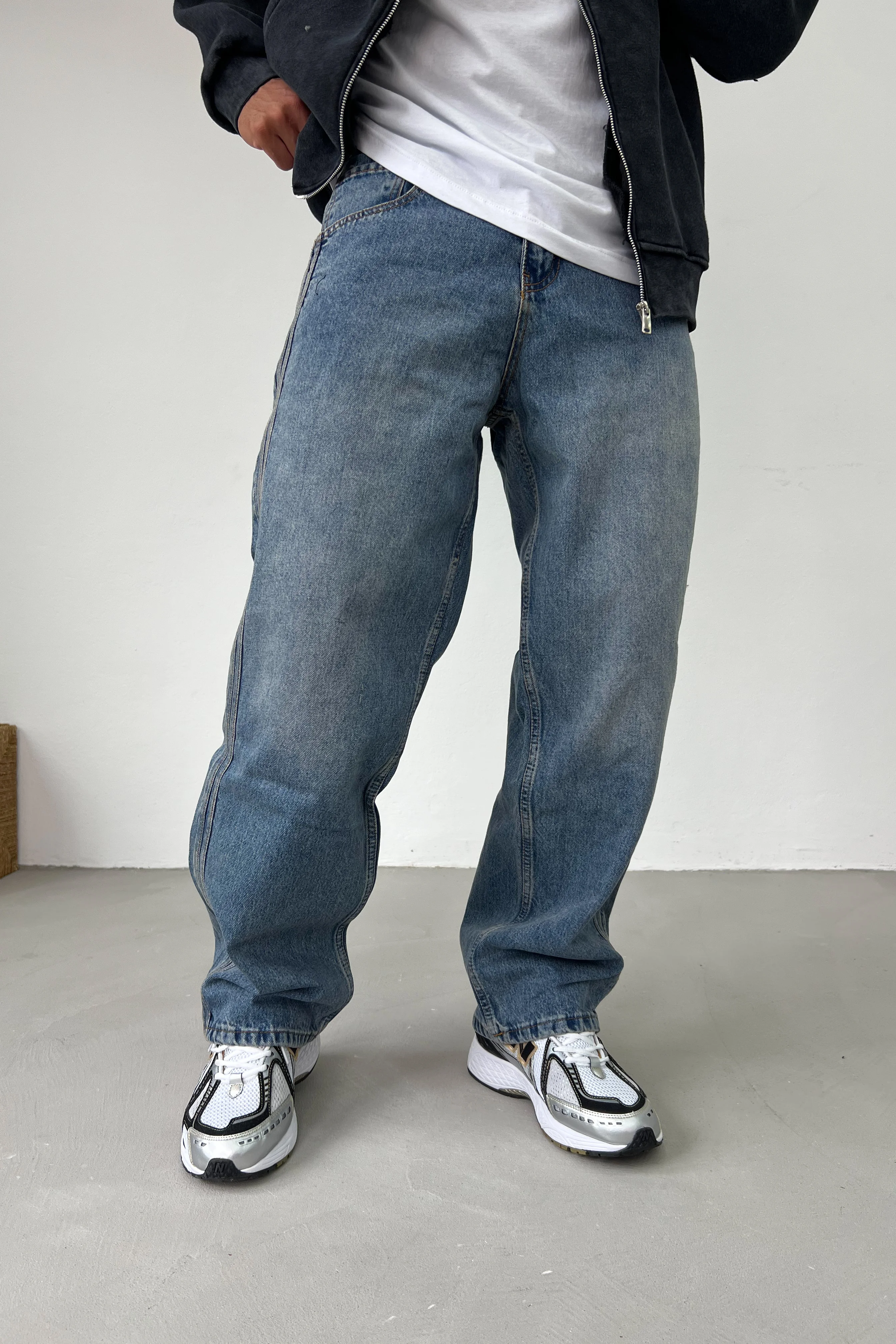 Şerit Detaylı Baggy Pantolon 087