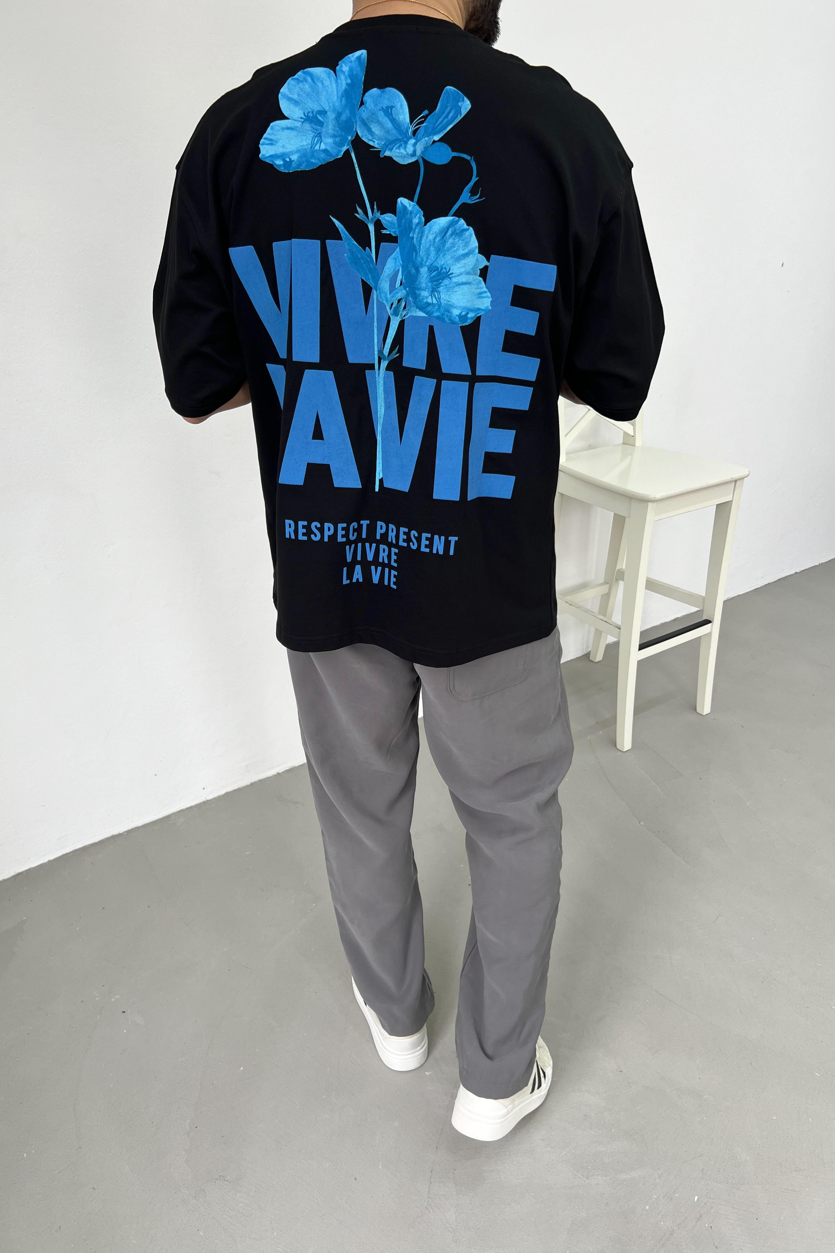 Vivre Baskılı Oversize Tshirt 2516