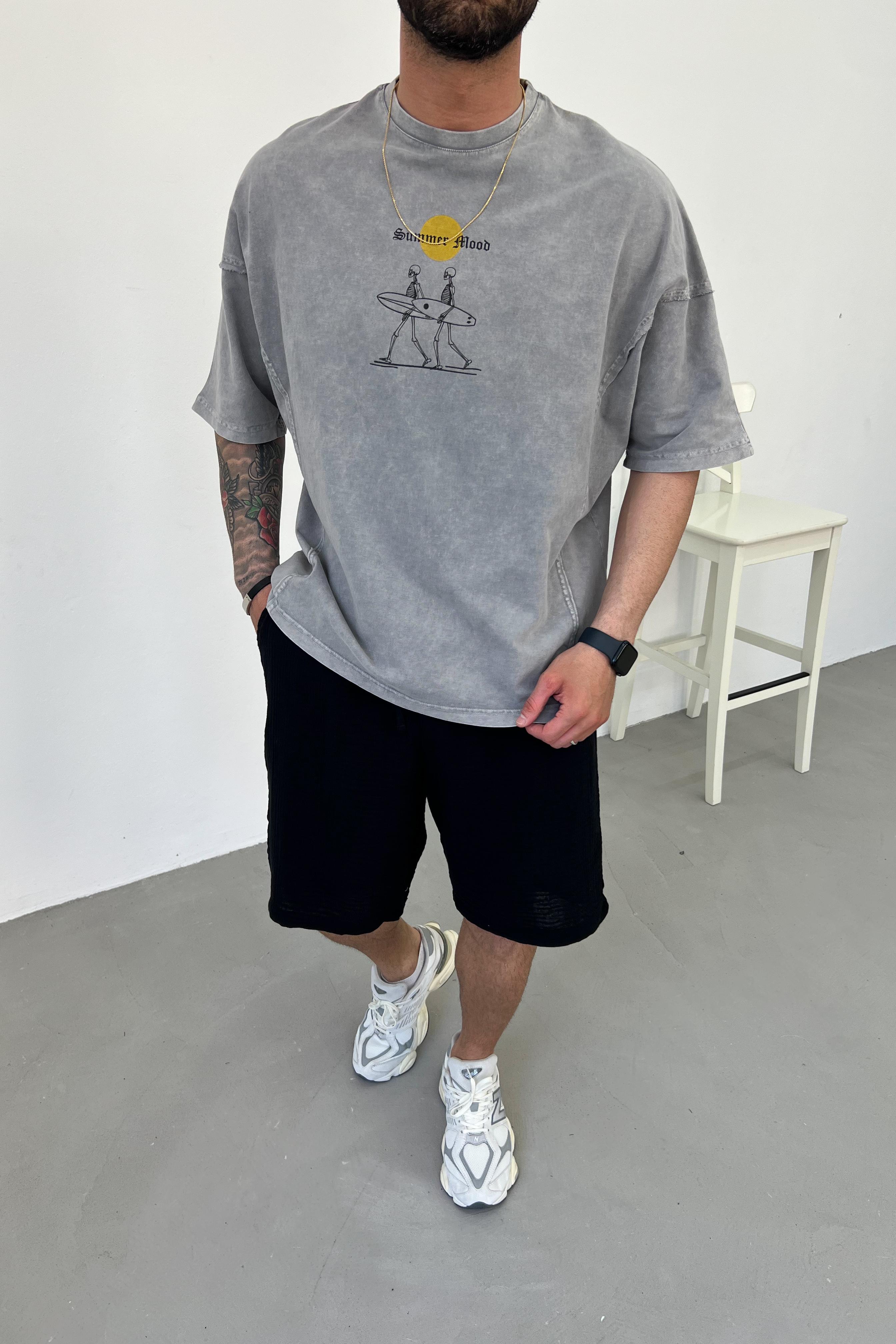 Summer Blood Yıkamalı Oversize Tshirt 24Y271