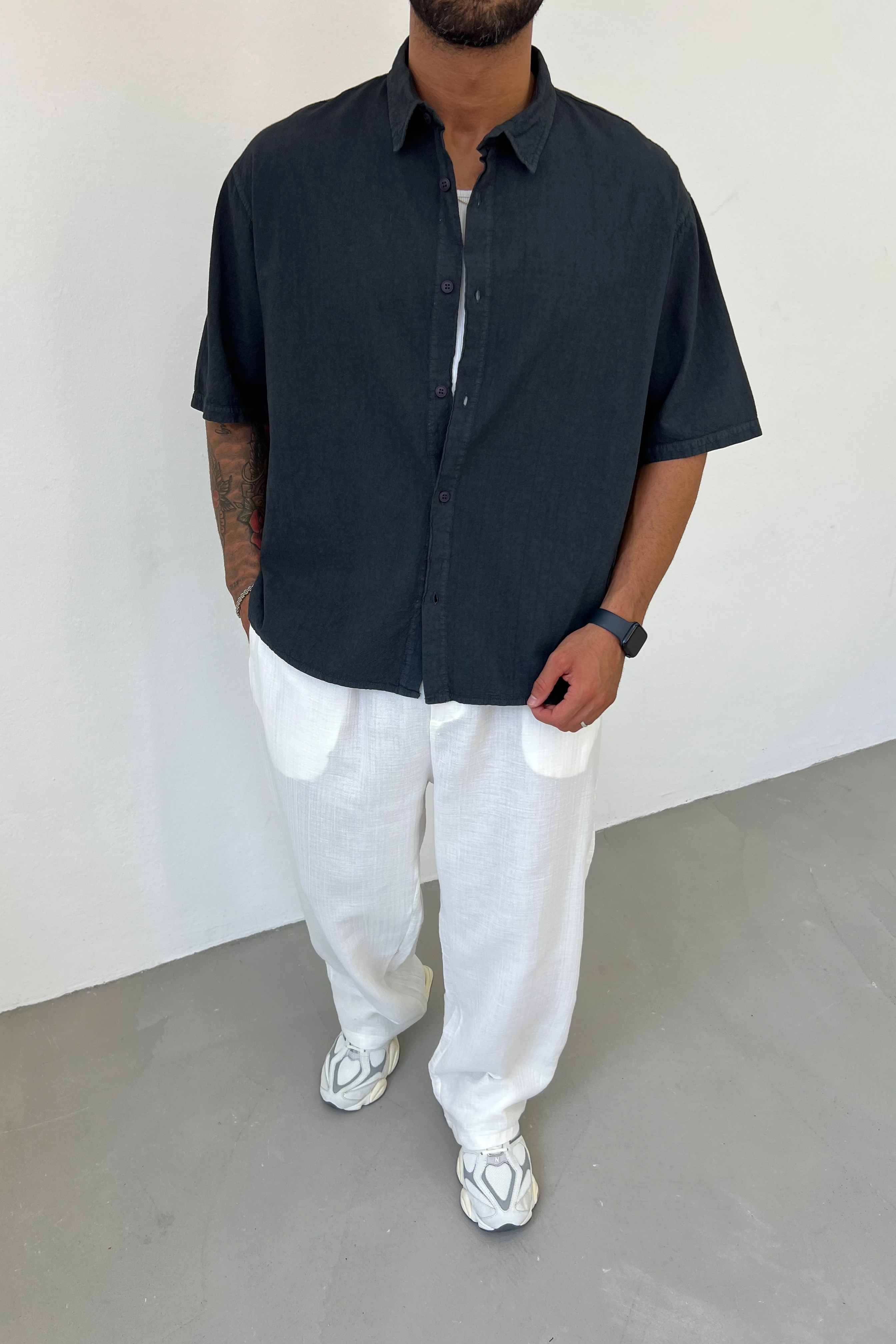 Head High Baskılı Oversize Gömlek 10-26