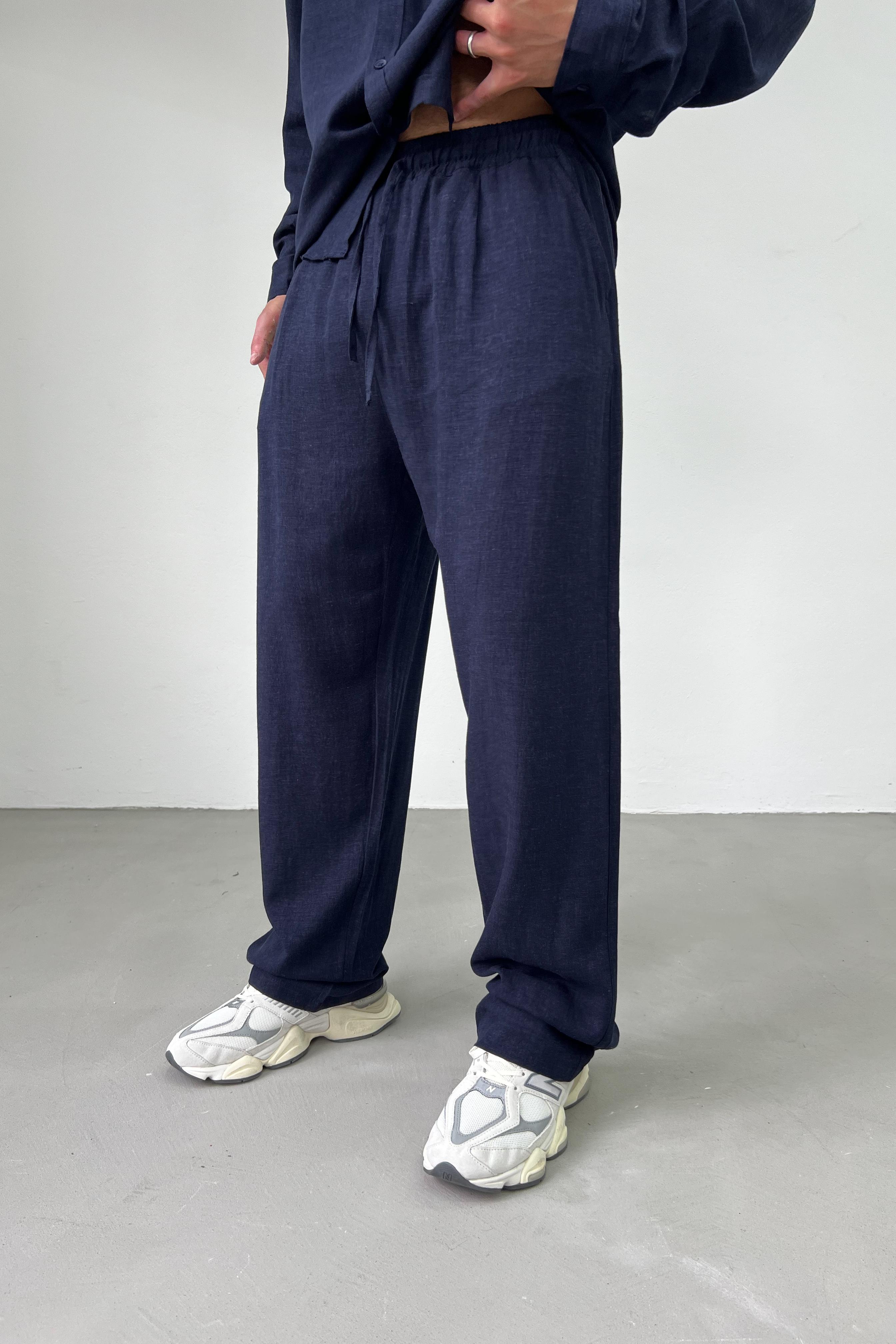 Viskon Keten Baggy Pantolon 1225