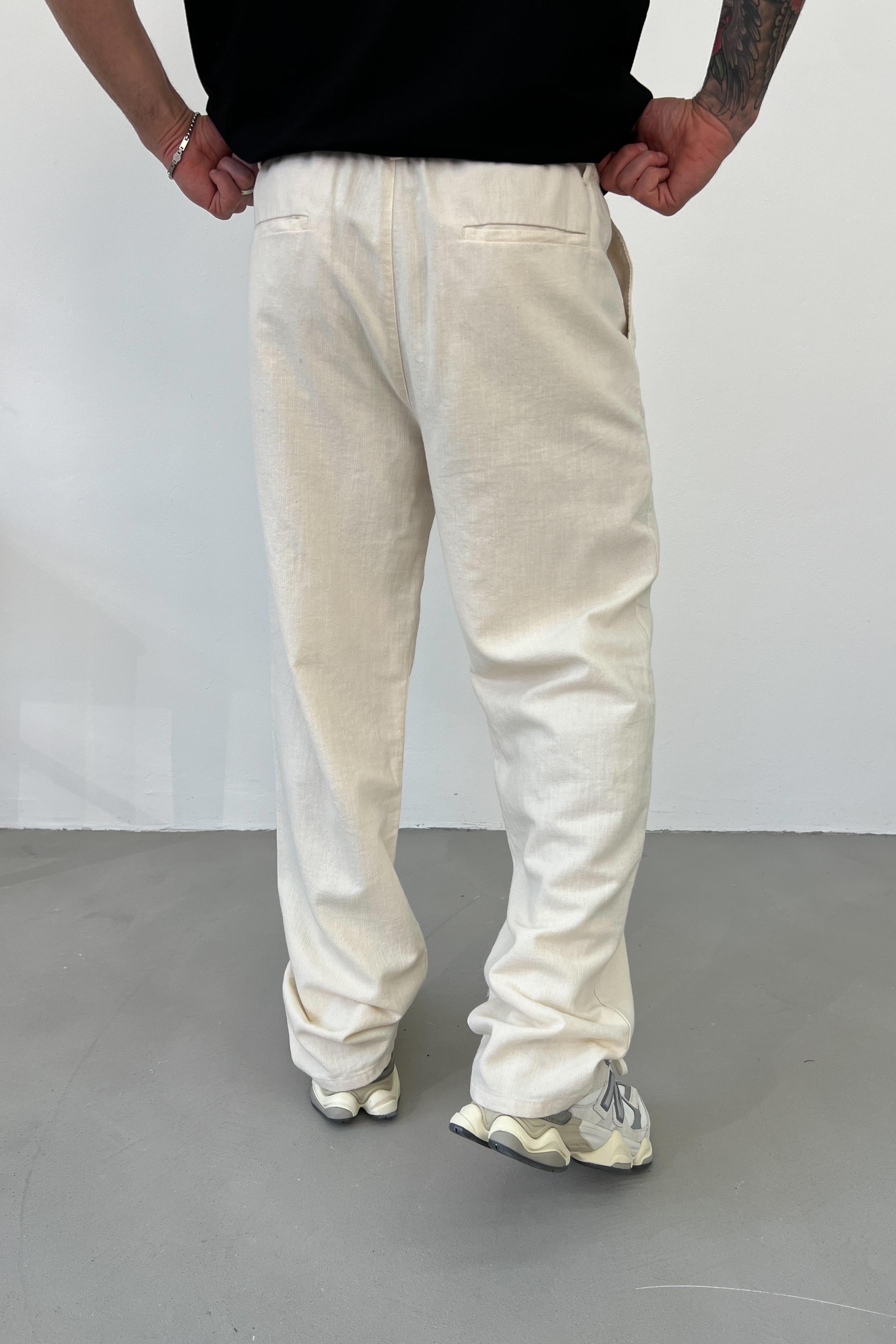 Pile Detaylı Gabardin Baggy Pantolon 5265