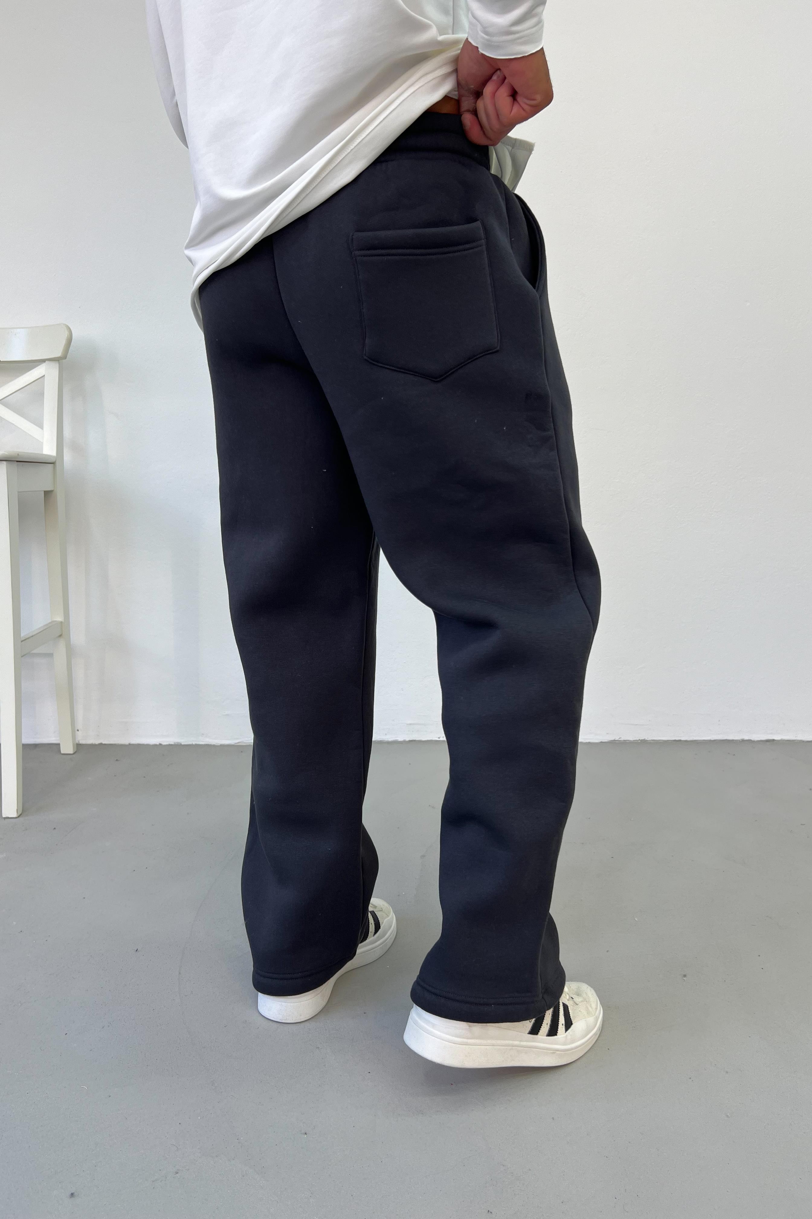 Antrasit Basic Baggy Eşofman 83