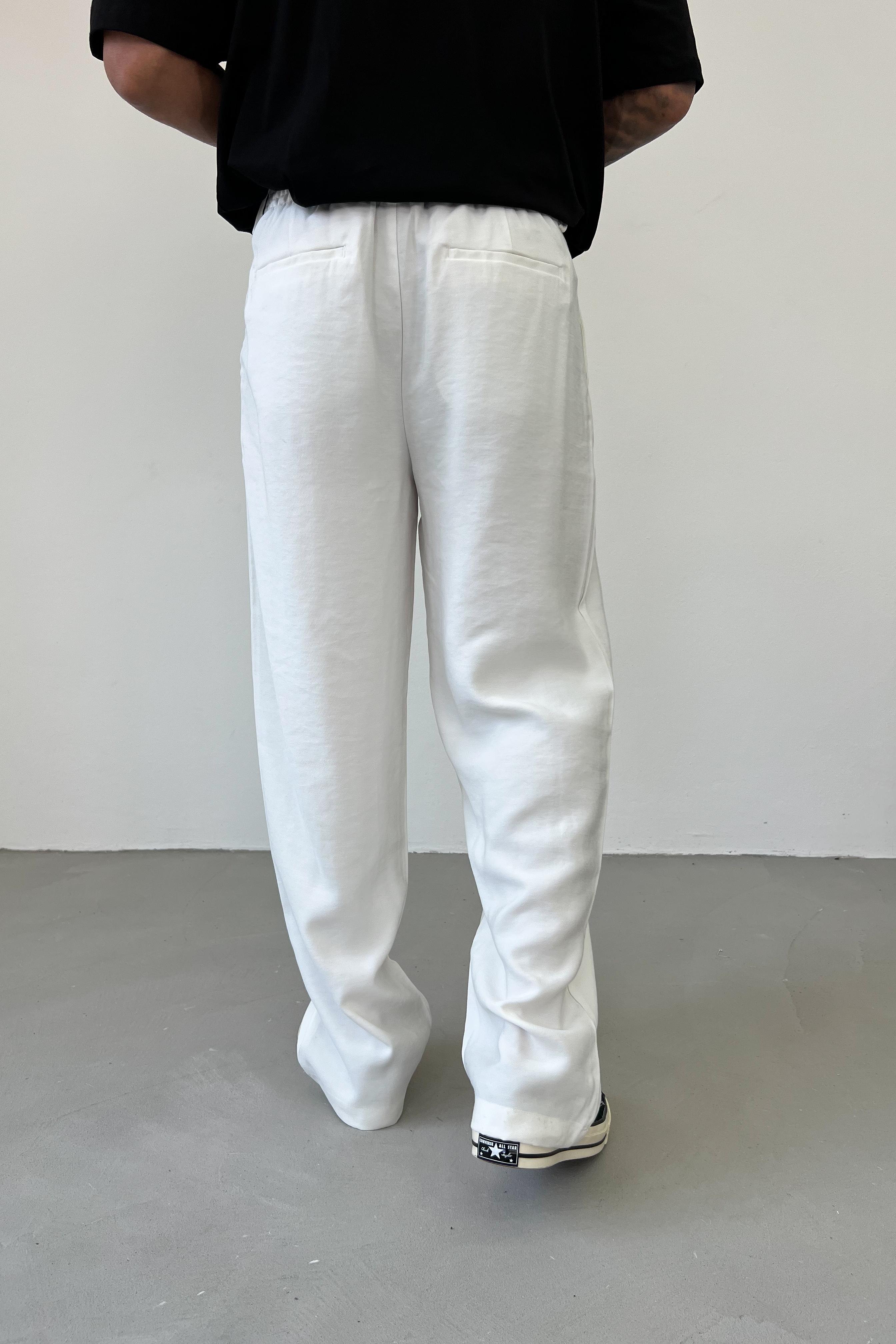 Modal Kumaş Pileli Baggy Pantolon 1233